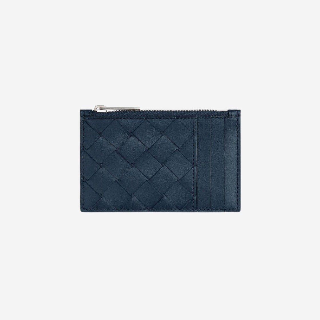 Bottega Veneta Zipped Card Case Deep Blue 상세 이미지 1