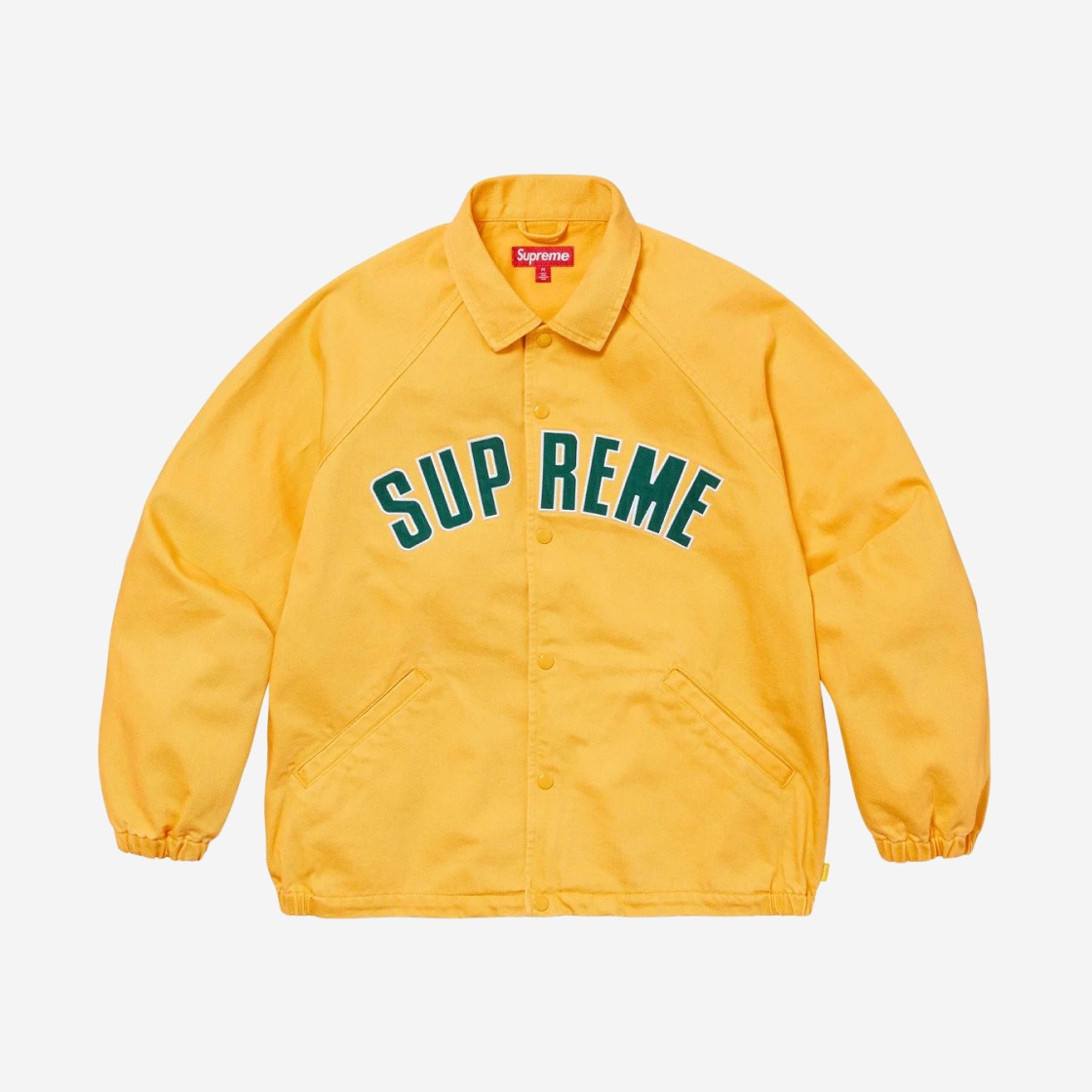 Supreme Arc Denim Coaches Jacket Yellow - 24SS 상세 이미지 1