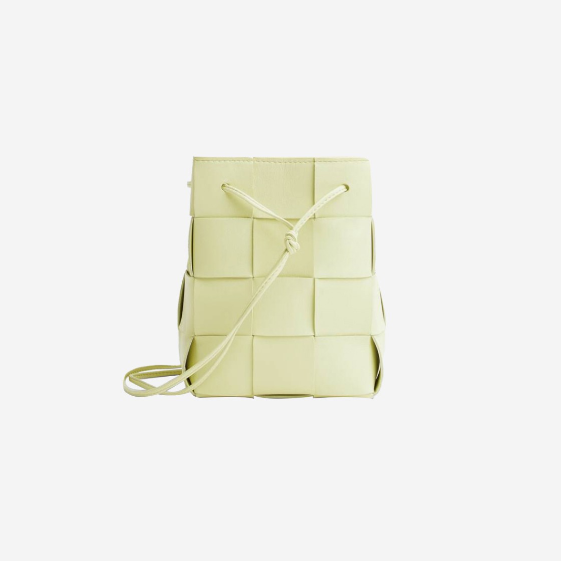 Bottega Veneta Small Leather Cassette Bucket Bag Lemon Washed 상세 이미지 3