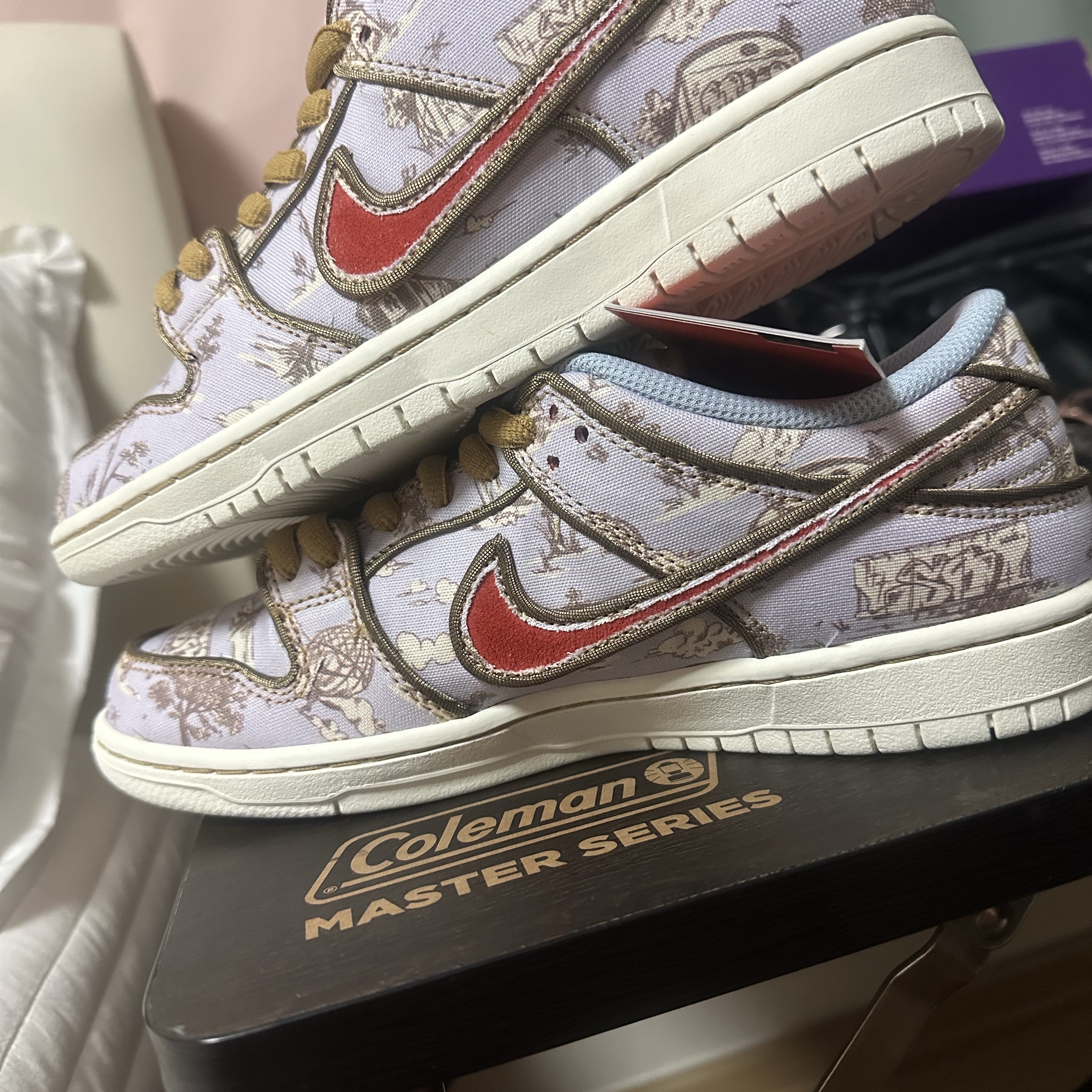 Nike SB Dunk Low Pro Premium Toile 착용 스타일 - 2