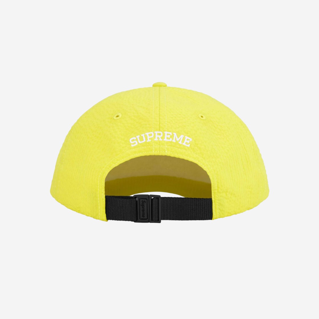 Supreme Seersucker S Logo 6-Panel Yellow - 24SS 상세 이미지 2