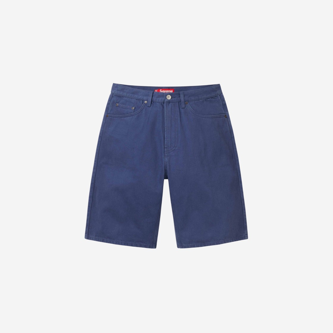 Supreme Baggy Denim Short Navy - 24SS 상세 이미지 1