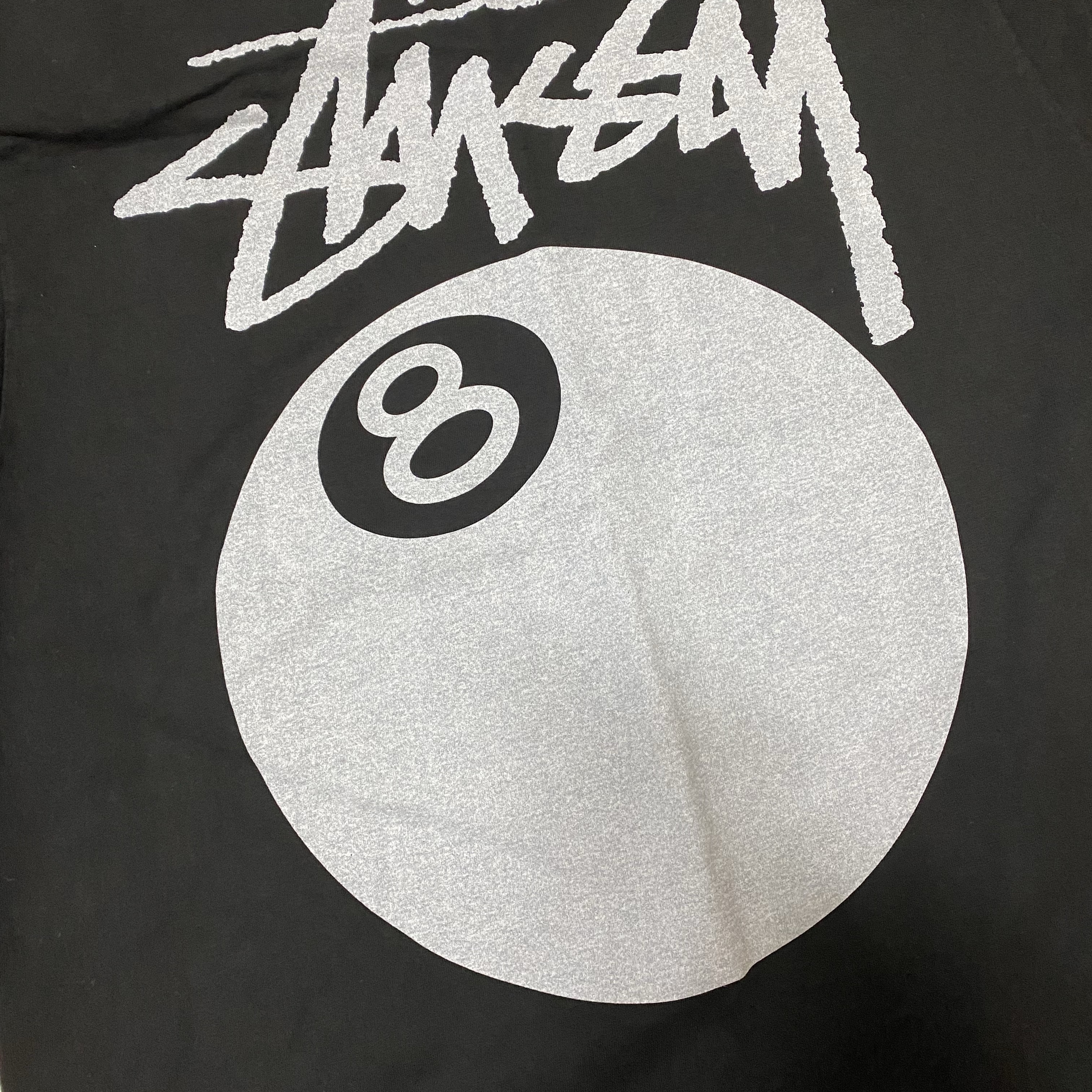 Stussy 8 Ball Pigment Dyed T-Shirt Black 착용 스타일