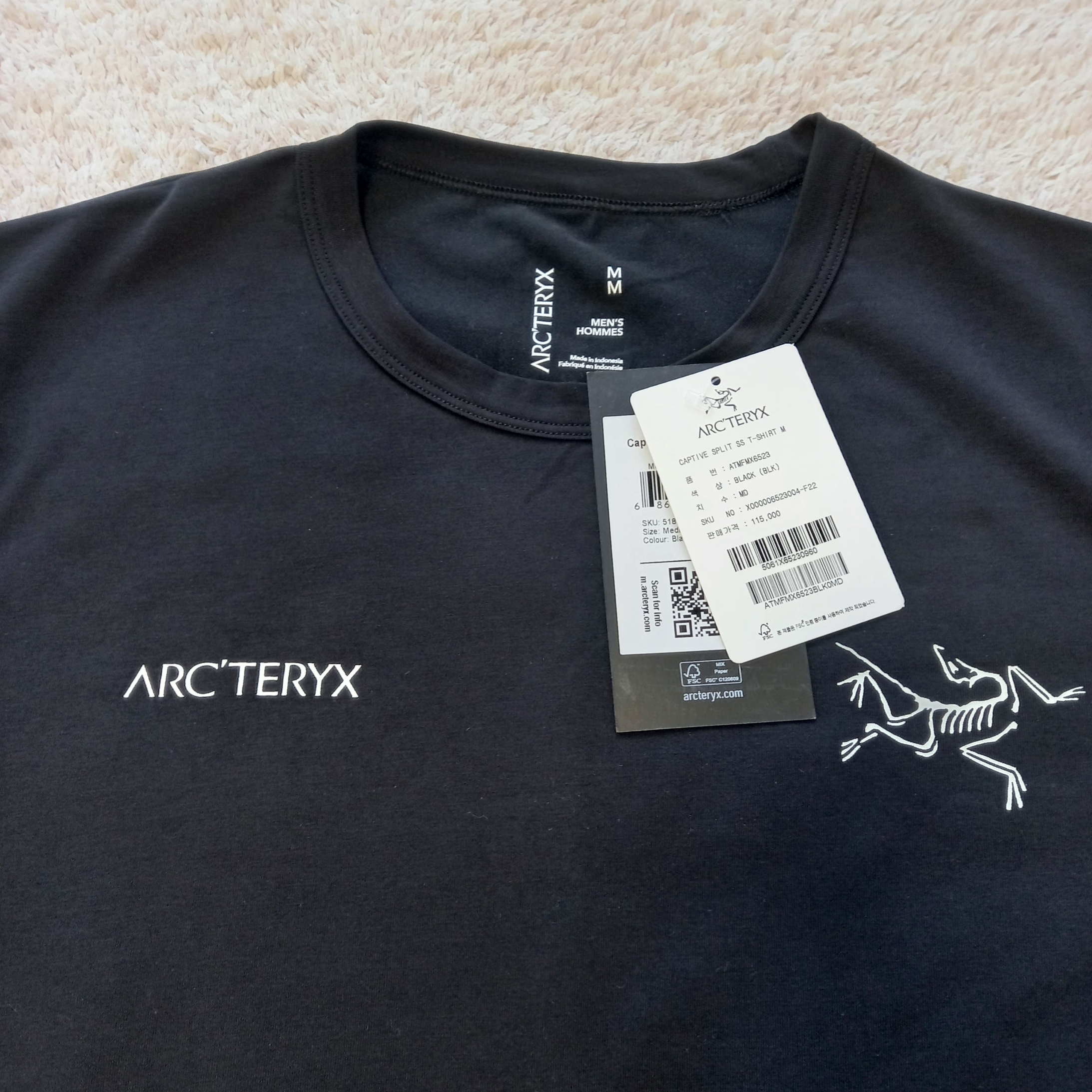 Arc'teryx Captive Split T-Shirt Black, Arc'teryx Captive Split T-Shirt Forage 착용 스타일 - 2