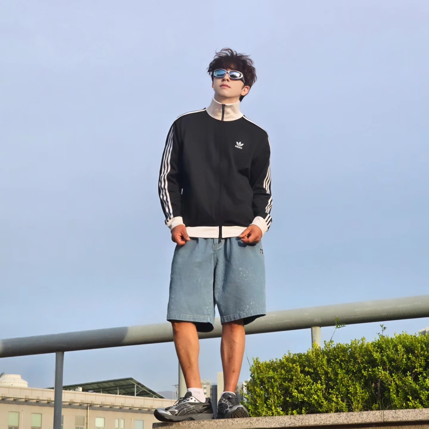 Adidas Adicolor Classics Beckenbauer Track Jacket Black - KR Sizing, Adidas Adicolor Classics Beckenbauer Track Jacket Black - US Sizing 착용 스타일 - 8