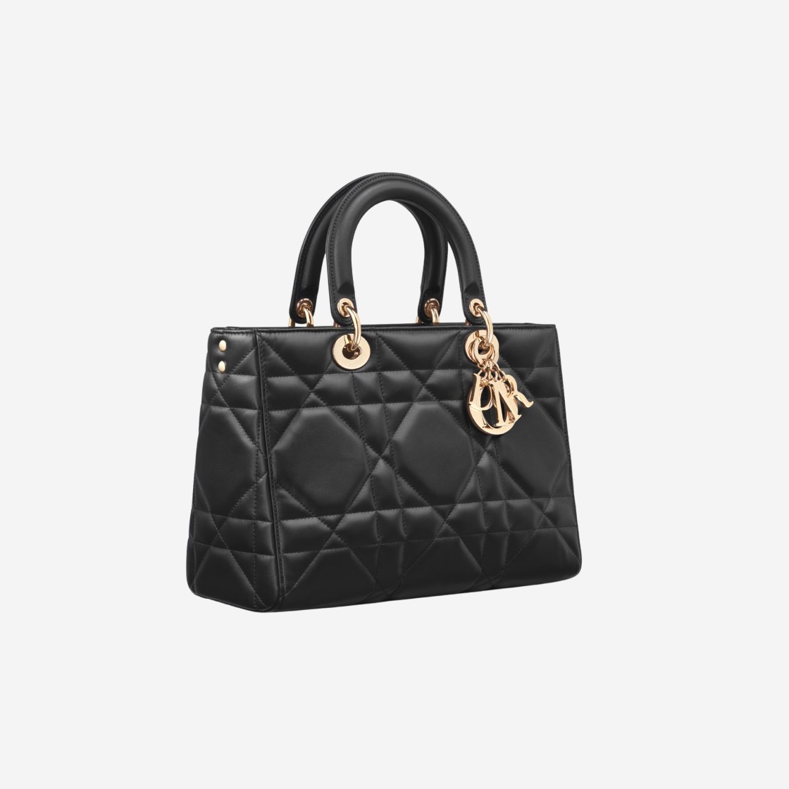 Dior Medium Lady D-Sire My ABCDior Maxicannage Calfskin Black 상세 이미지 2