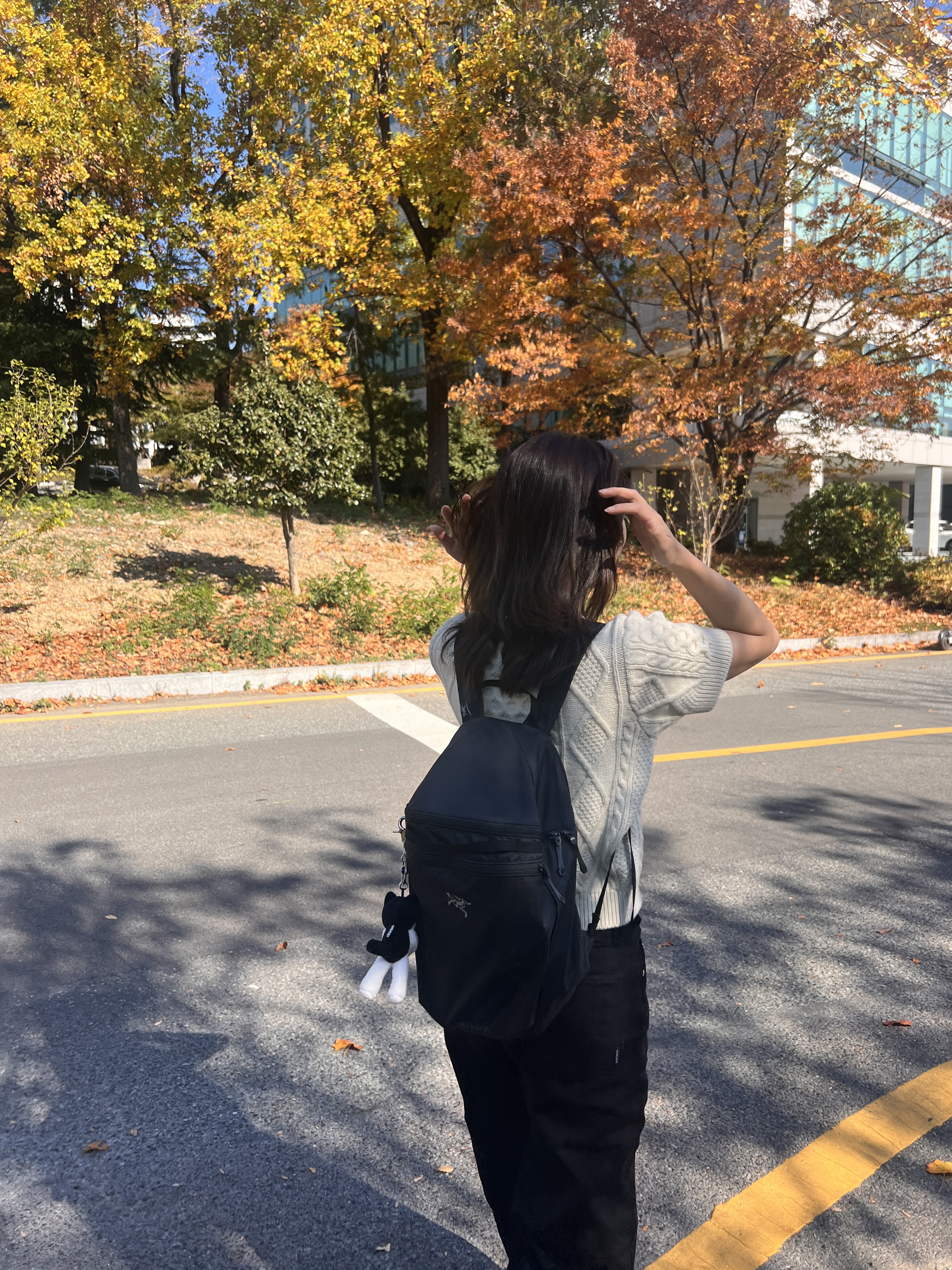 Arc'teryx Heliad 15 Backpack Black 착용 스타일