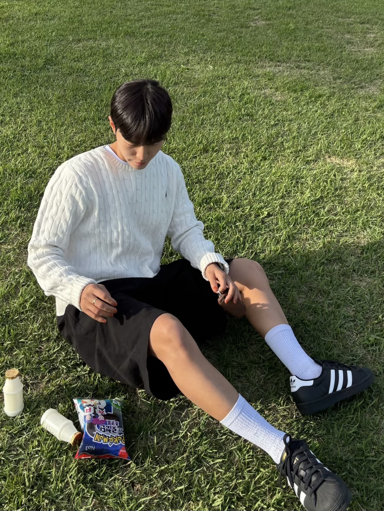 아디다스 슈퍼스타 코어 블랙 화이트, [30%적립] 폴로 랄프 로렌 케이블 니트 울 캐시미어 스웨터 앤도버 크림 착용 스타일 - 4