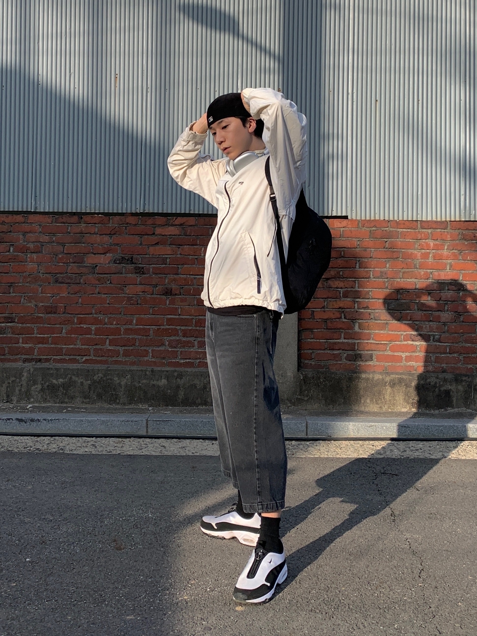 New Era x Fear of God 59FIFTY Corduroy Size Cap Black, Nike x Comme des Garcons Homme Plus Air Max Sunder SP White Black 착용 스타일 - 4