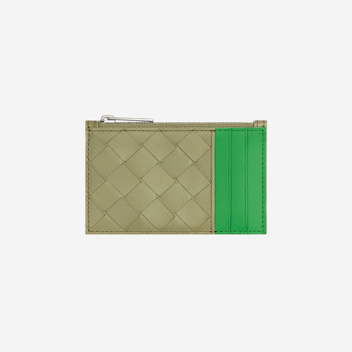 Bottega Veneta Zipped Card Case Travertine Parakeet 상세 이미지 1