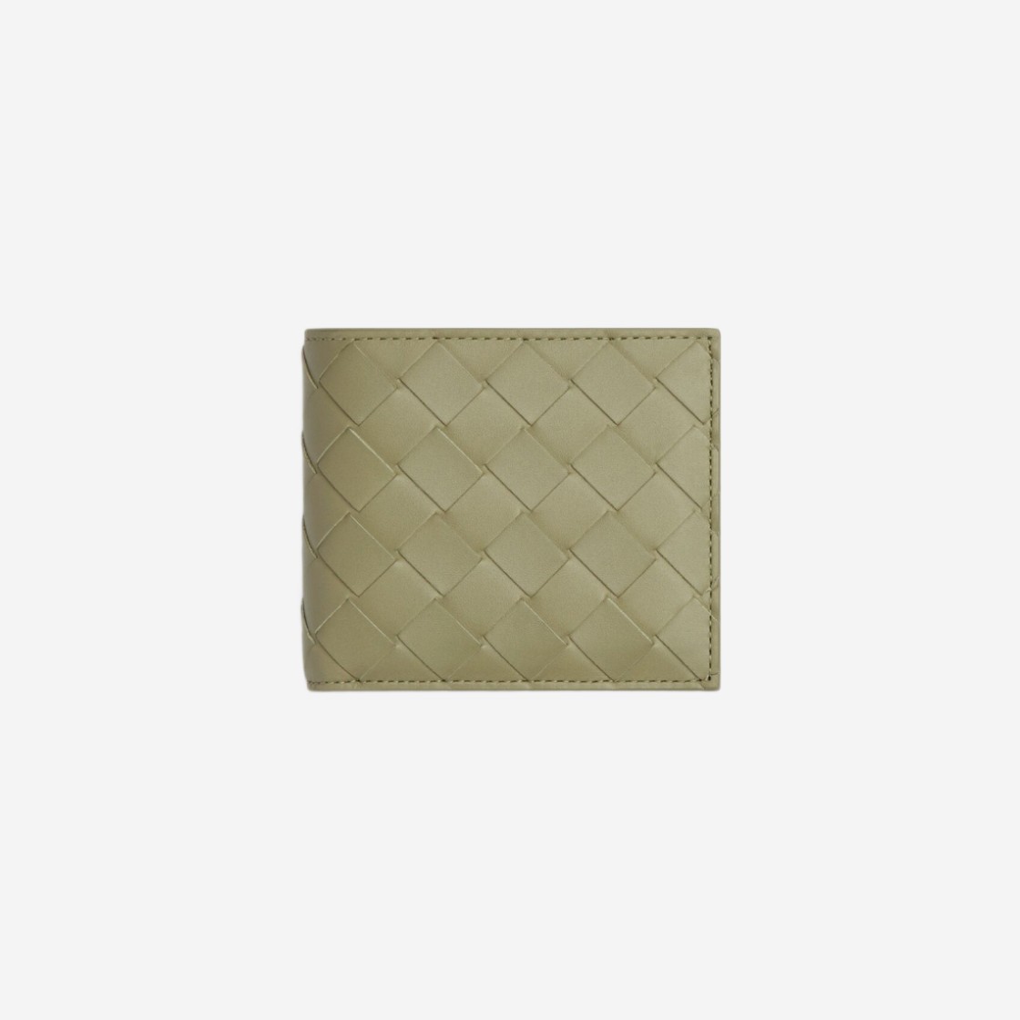 Bottega Veneta Intrecciato Bi-Fold Wallet with Coin Purse Travertine Parakeet 상세 이미지 1