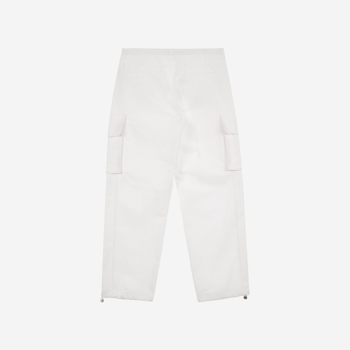 (W) Deinet Wide Pocket Cargo Trouser Pants in White 상세 이미지 2