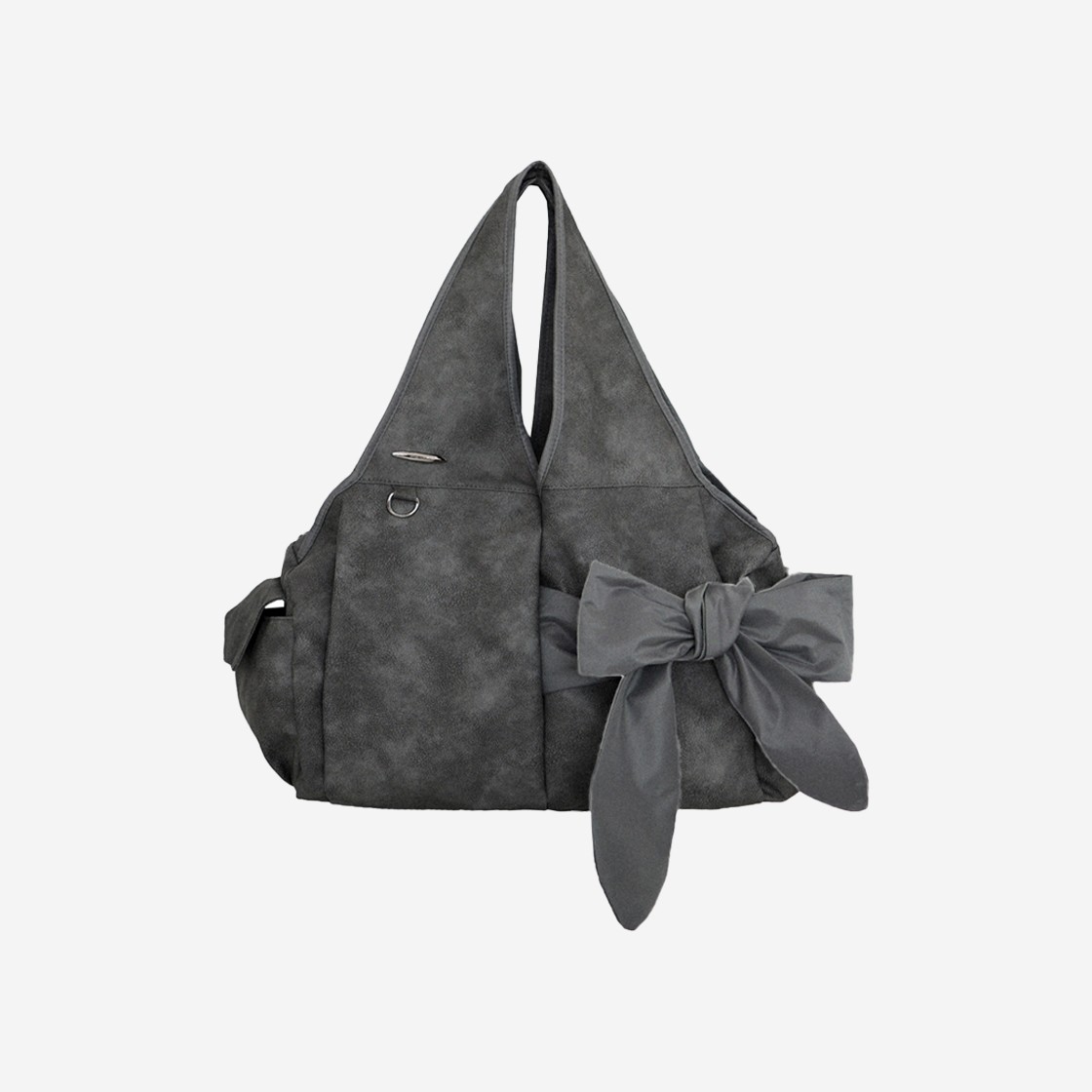 Siweol107 Bow Shoulder Bag Vegan Gray 상세 이미지 1