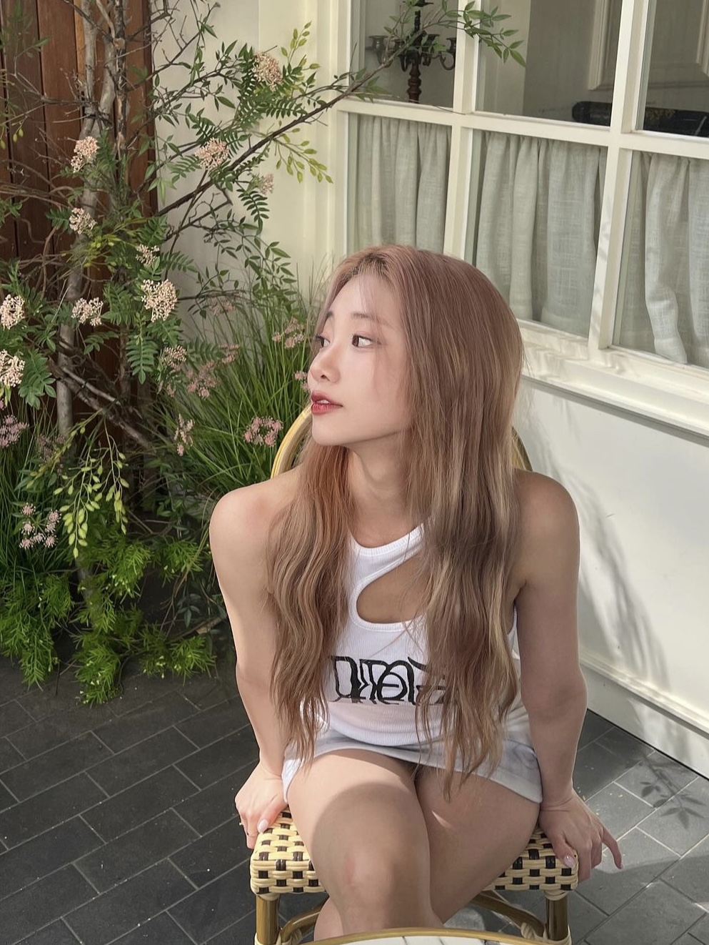 Ottolinger Women Rib Tank Top White 착용 스타일 - 3
