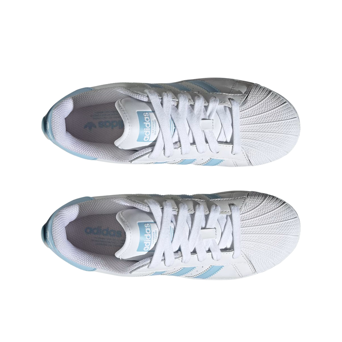 (W) 아디다스 슈퍼스타 XLG 클라우드 화이트 클리어 스카이((W) Adidas Superstar XLG Cloud White Clear Sky) - 2