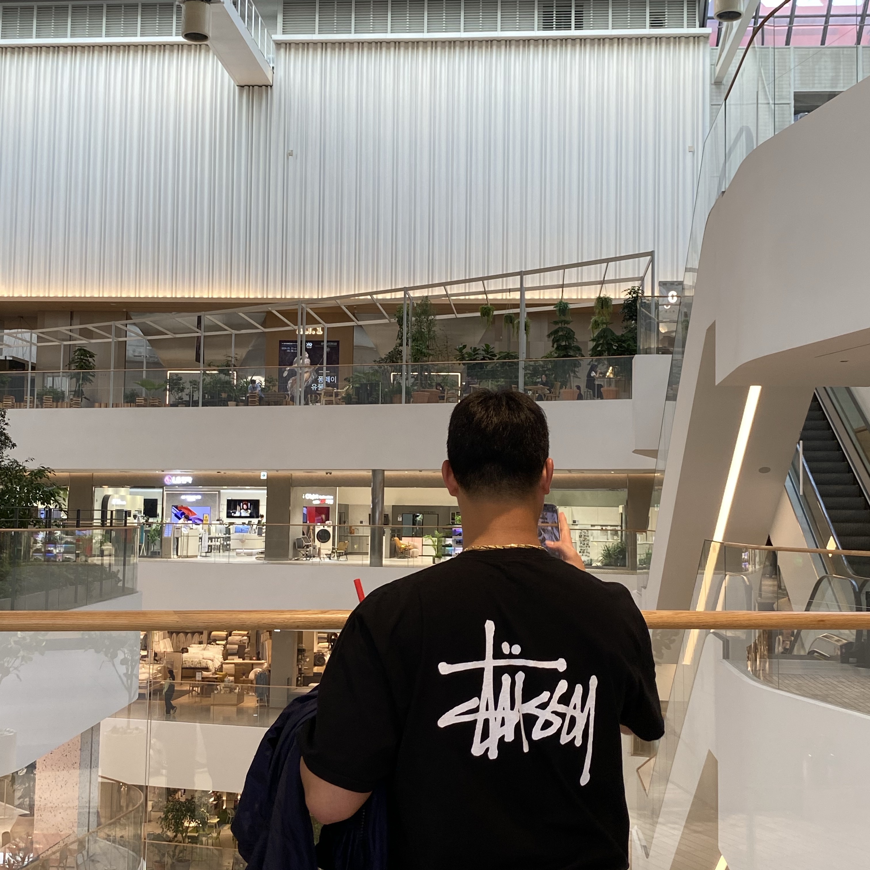 Stussy Basic Stussy Pigment Dyed T-Shirt Black 2023 착용 스타일
