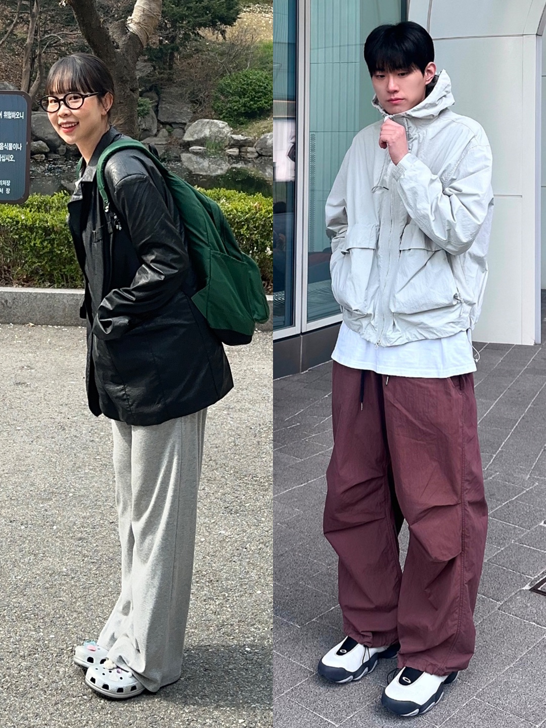 Nike x Stussy Windrunner Jacket Off Noir, Balenciaga 3XL Sneakers Grey White Red 착용 스타일 - 3