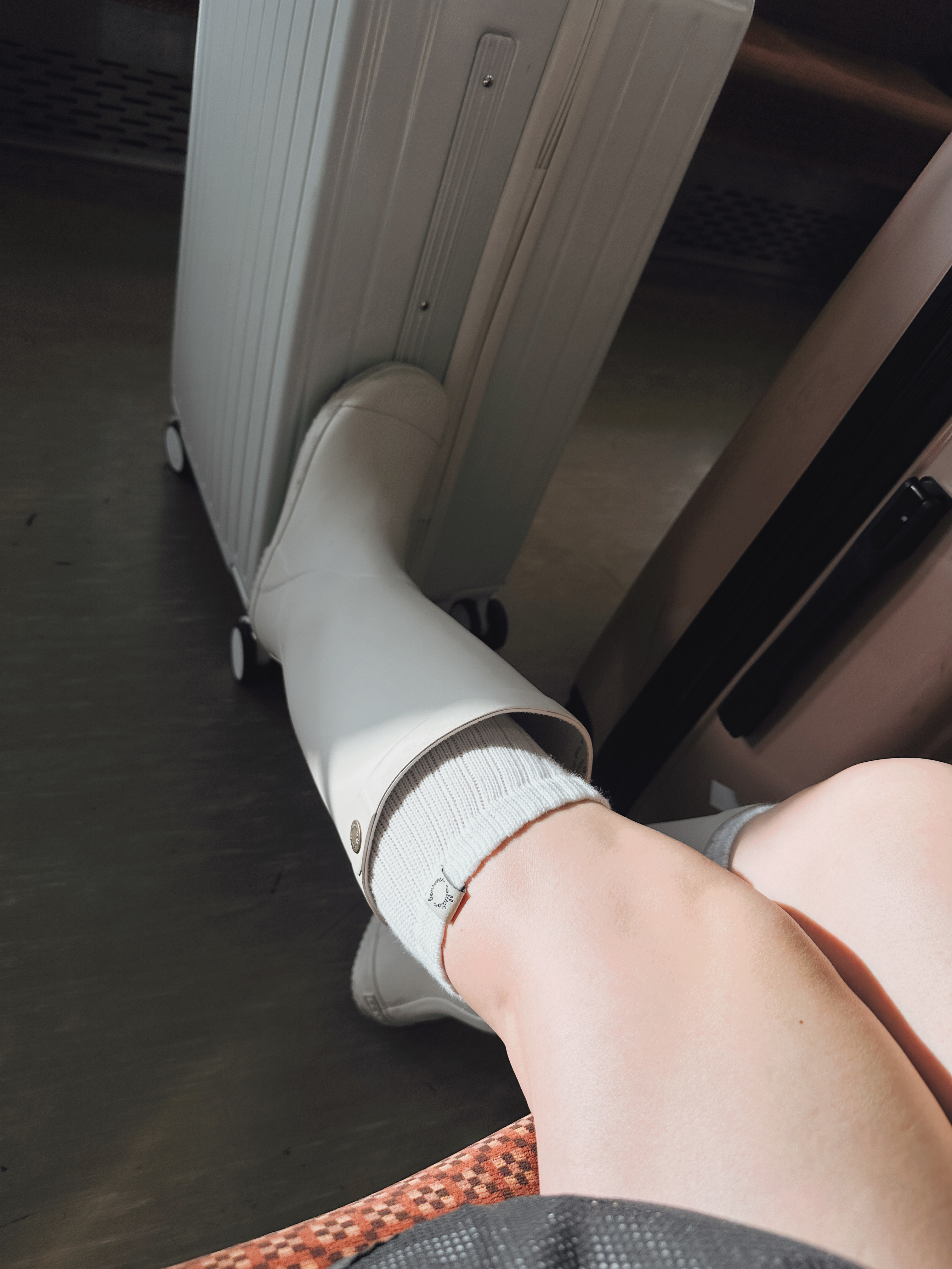 Bensimon BSM Rain Boots Long Sand Beige 착용 스타일 - 5