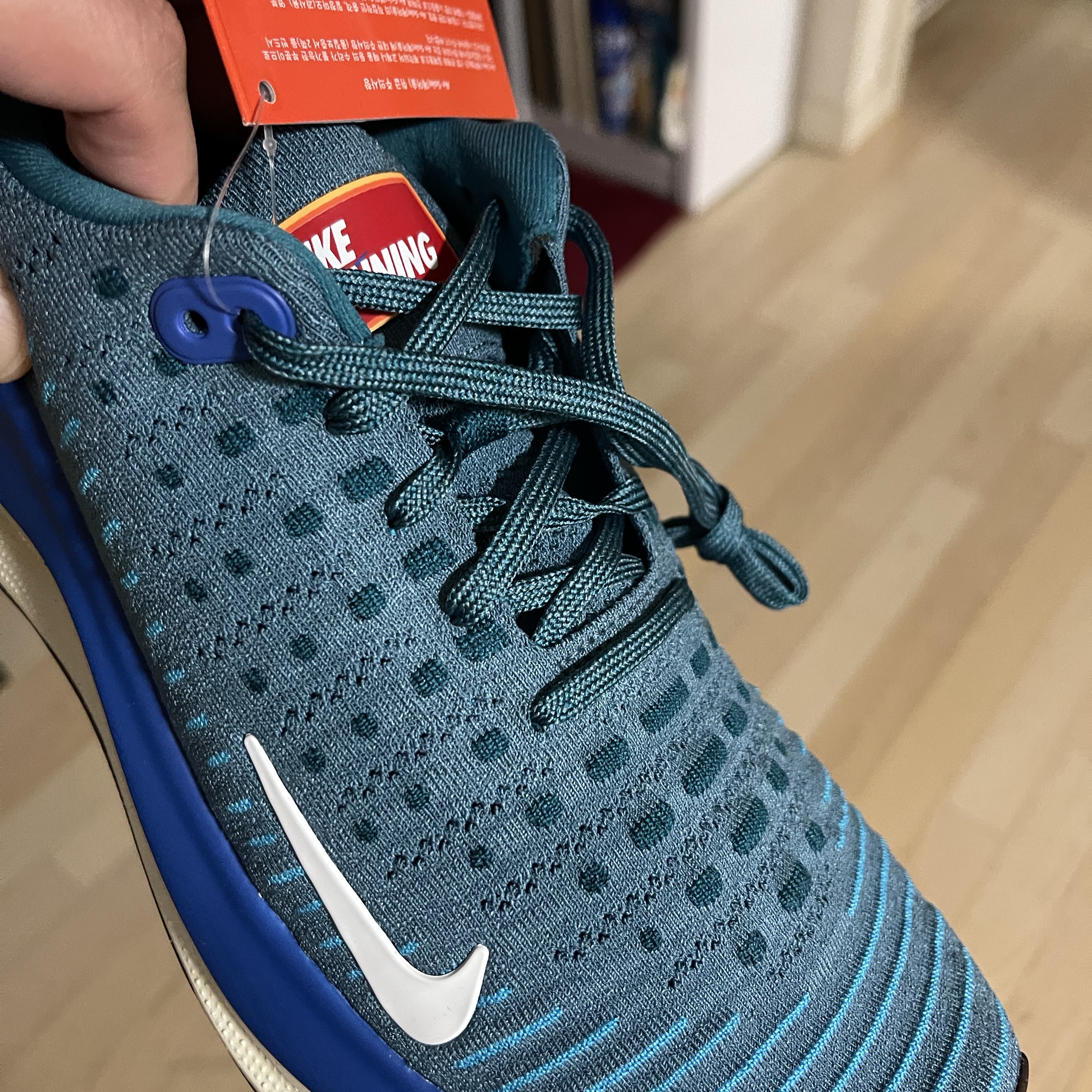 Nike React Infinity Run 4 RPM Noise Aqua White 착용 스타일 - 2