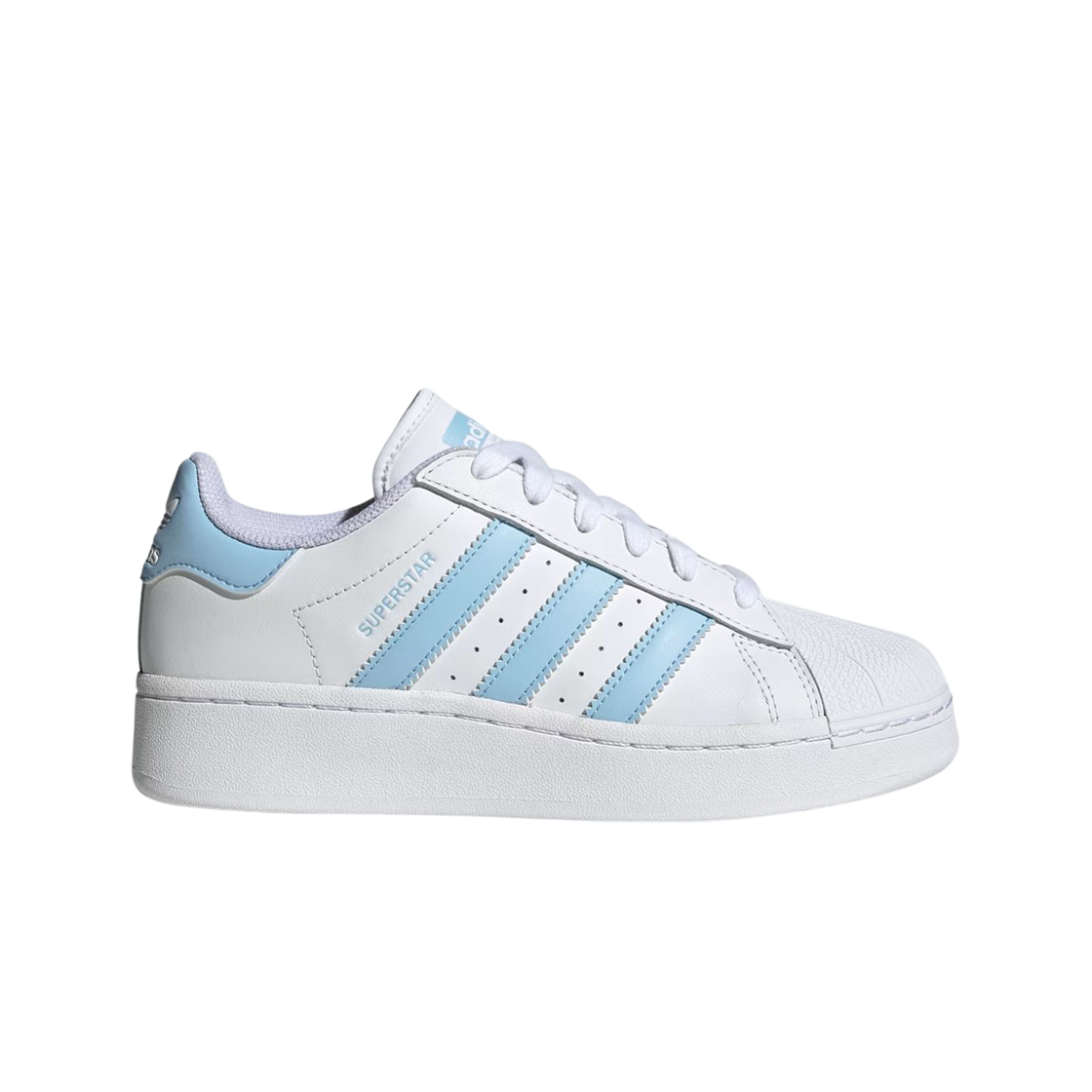 (W) 아디다스 슈퍼스타 XLG 클라우드 화이트 클리어 스카이((W) Adidas Superstar XLG Cloud White Clear Sky) - 1