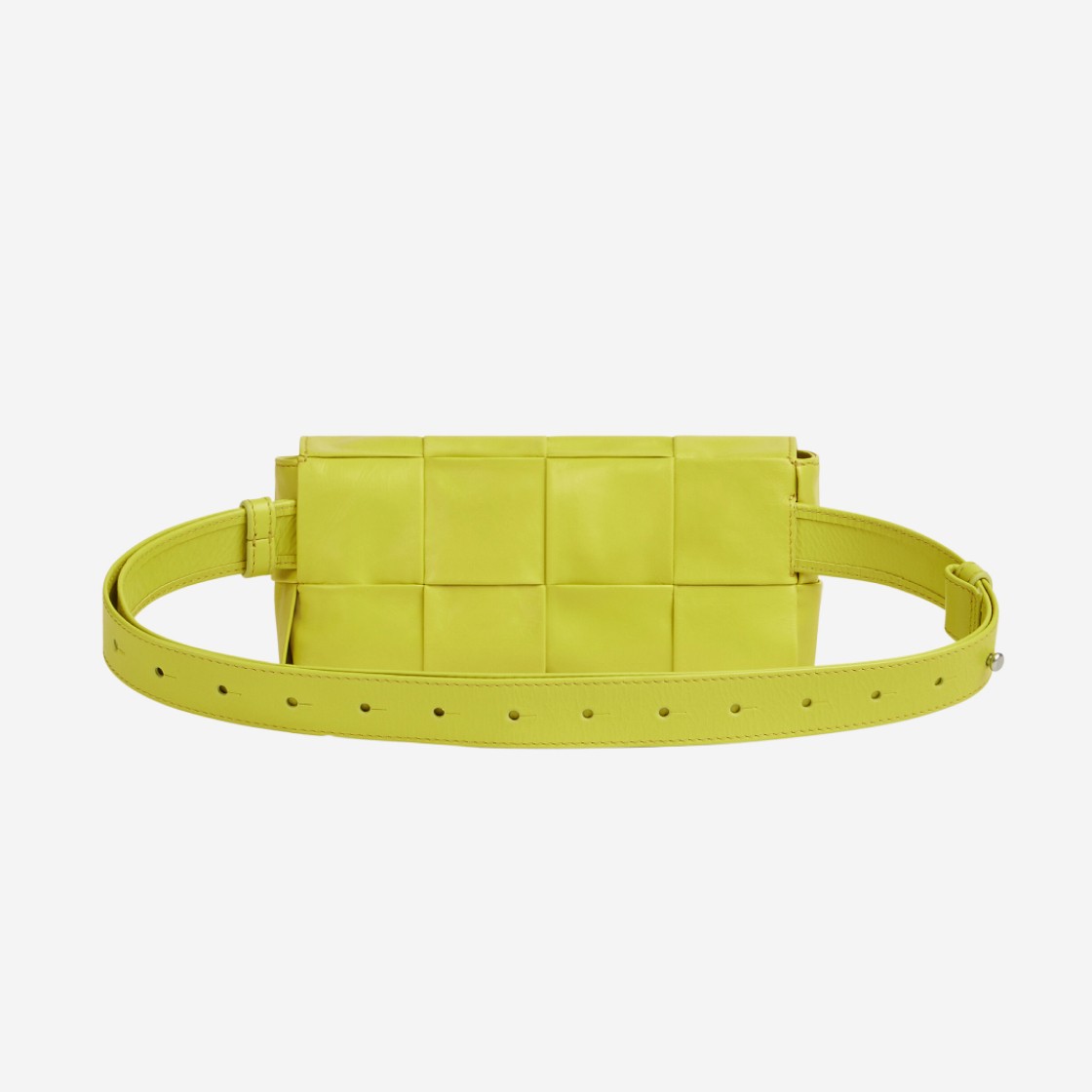 Bottega Veneta Mini Leather Belt Cassette Acid Kiwi 상세 이미지 3