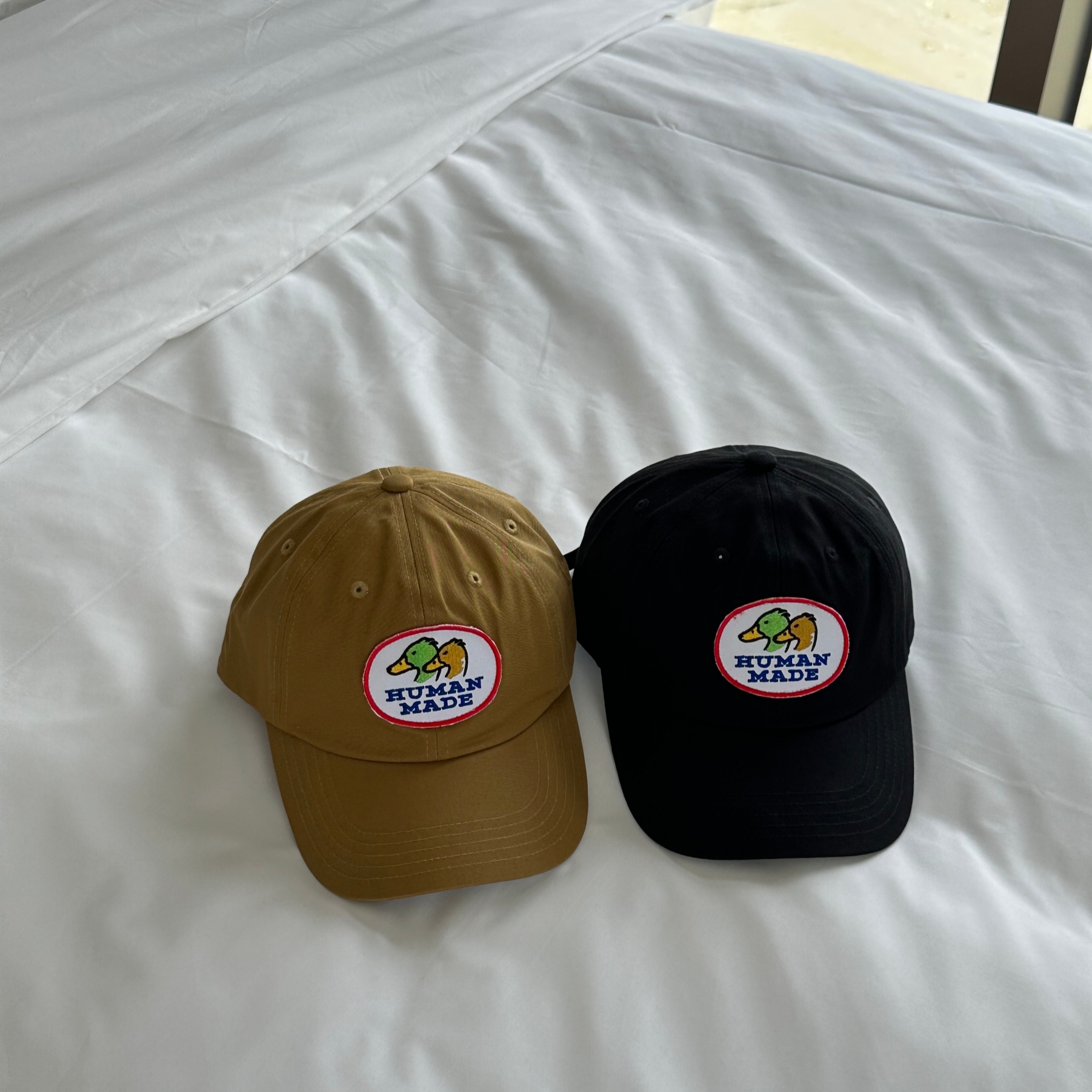 Human Made 6-Panel Twill Cap #1 Beige, Human Made 6-Panel Twill Cap #1 Black 착용 스타일