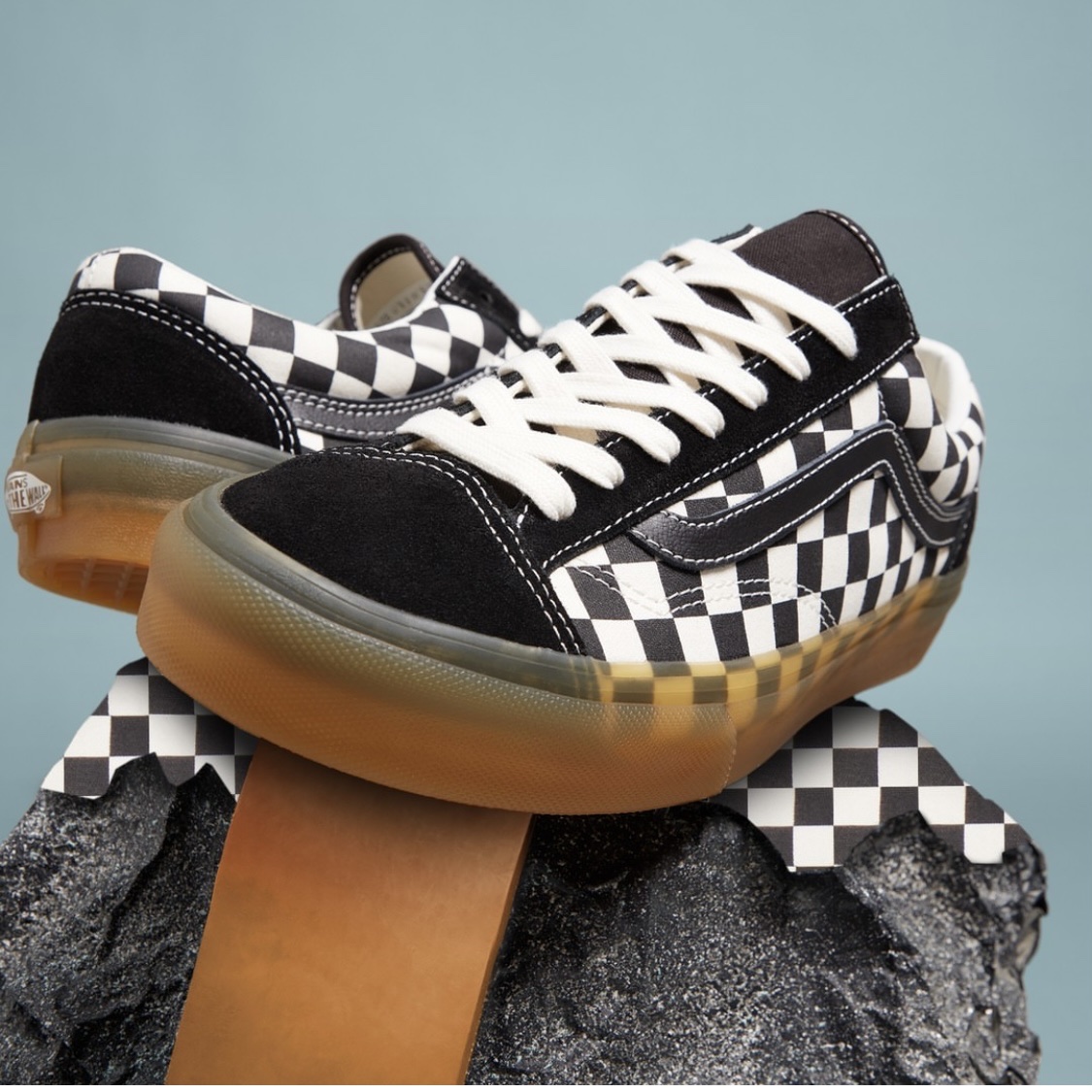 Vans Authentic White, Vans ComfyCush Old Skool Black True white 착용 스타일 - 4