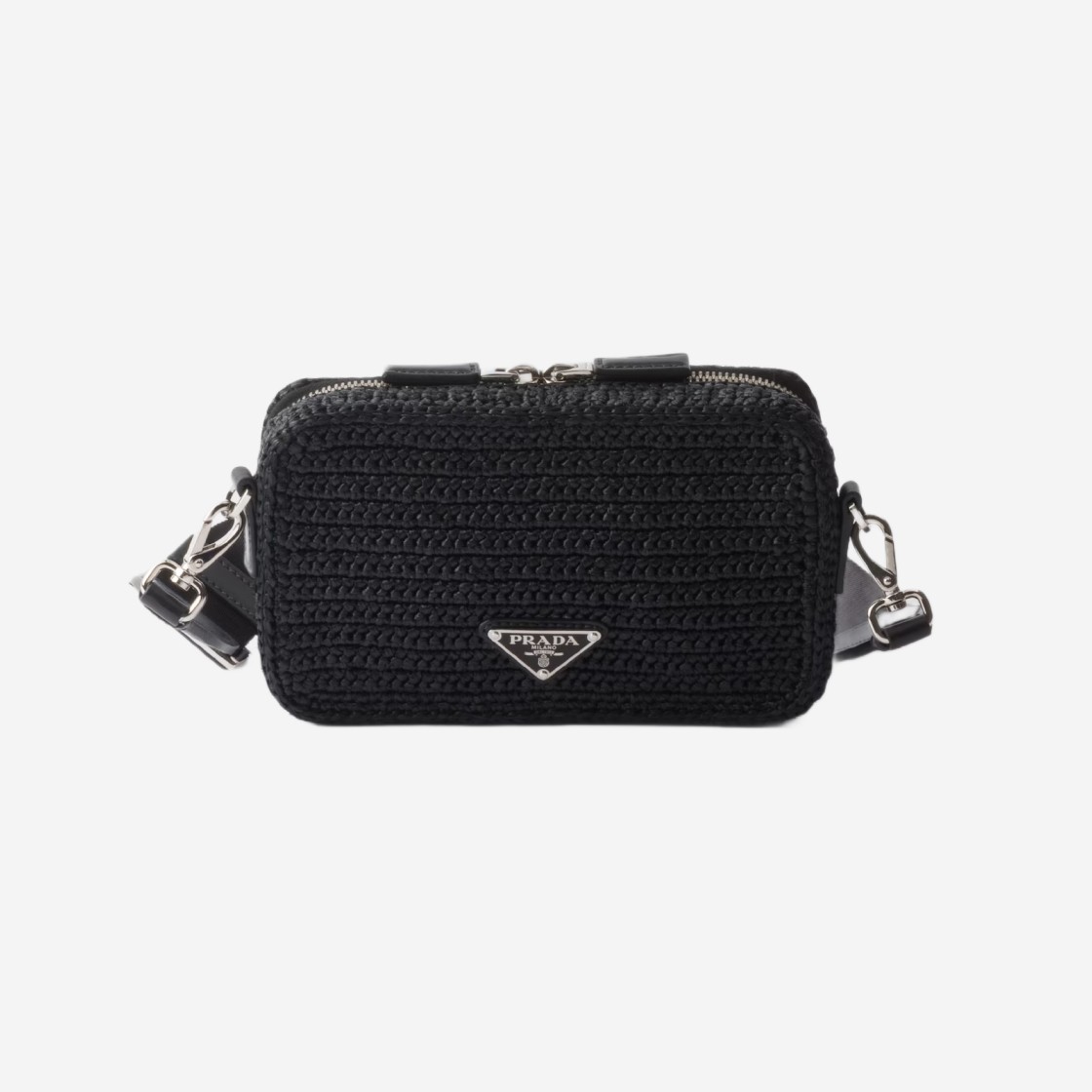 Prada Brique Woven Bag Black 상세 이미지 3