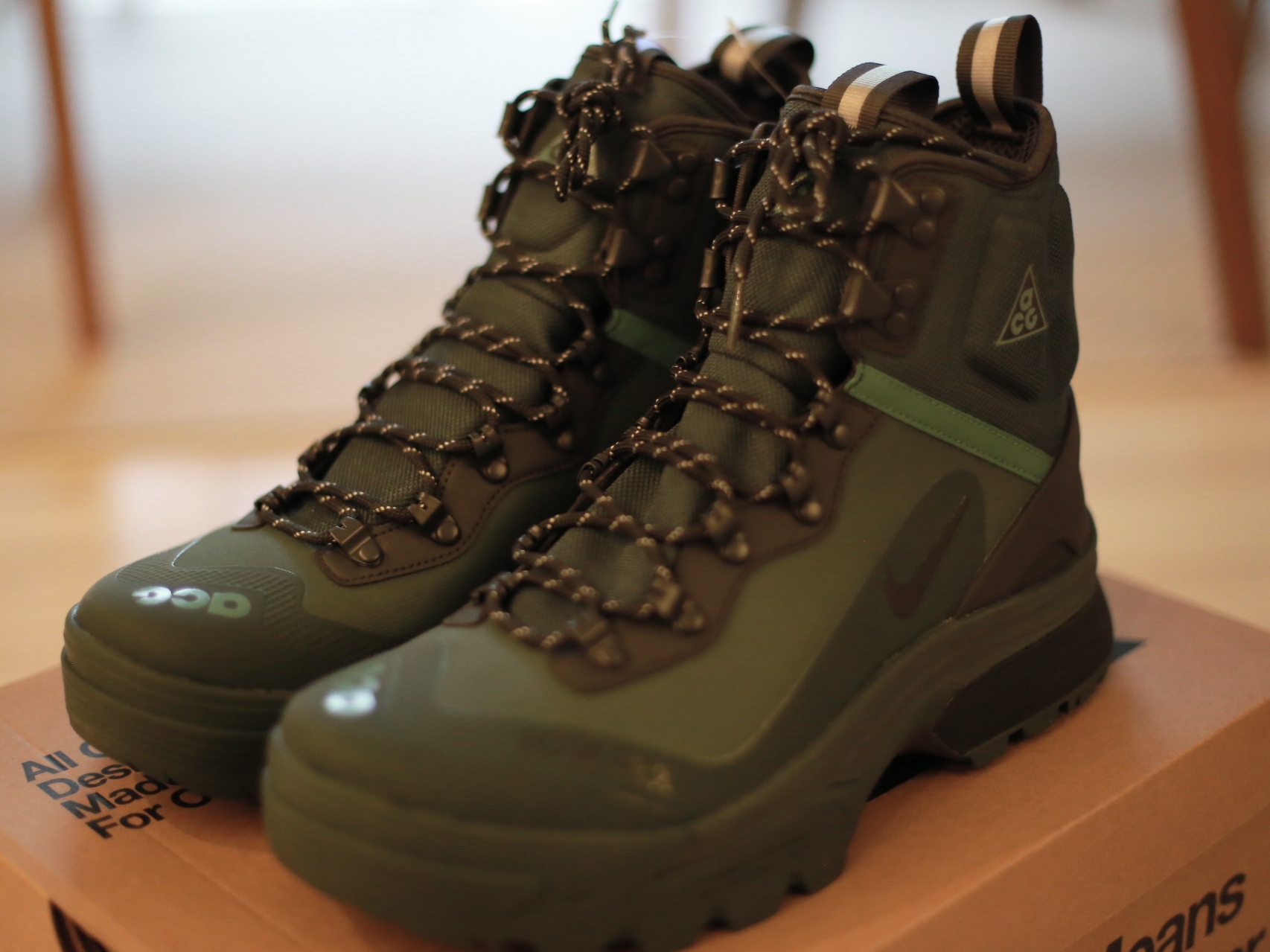 Nike ACG Air Zoom Gaiadome Gore-Tex Vintage Green 착용 스타일 - 2