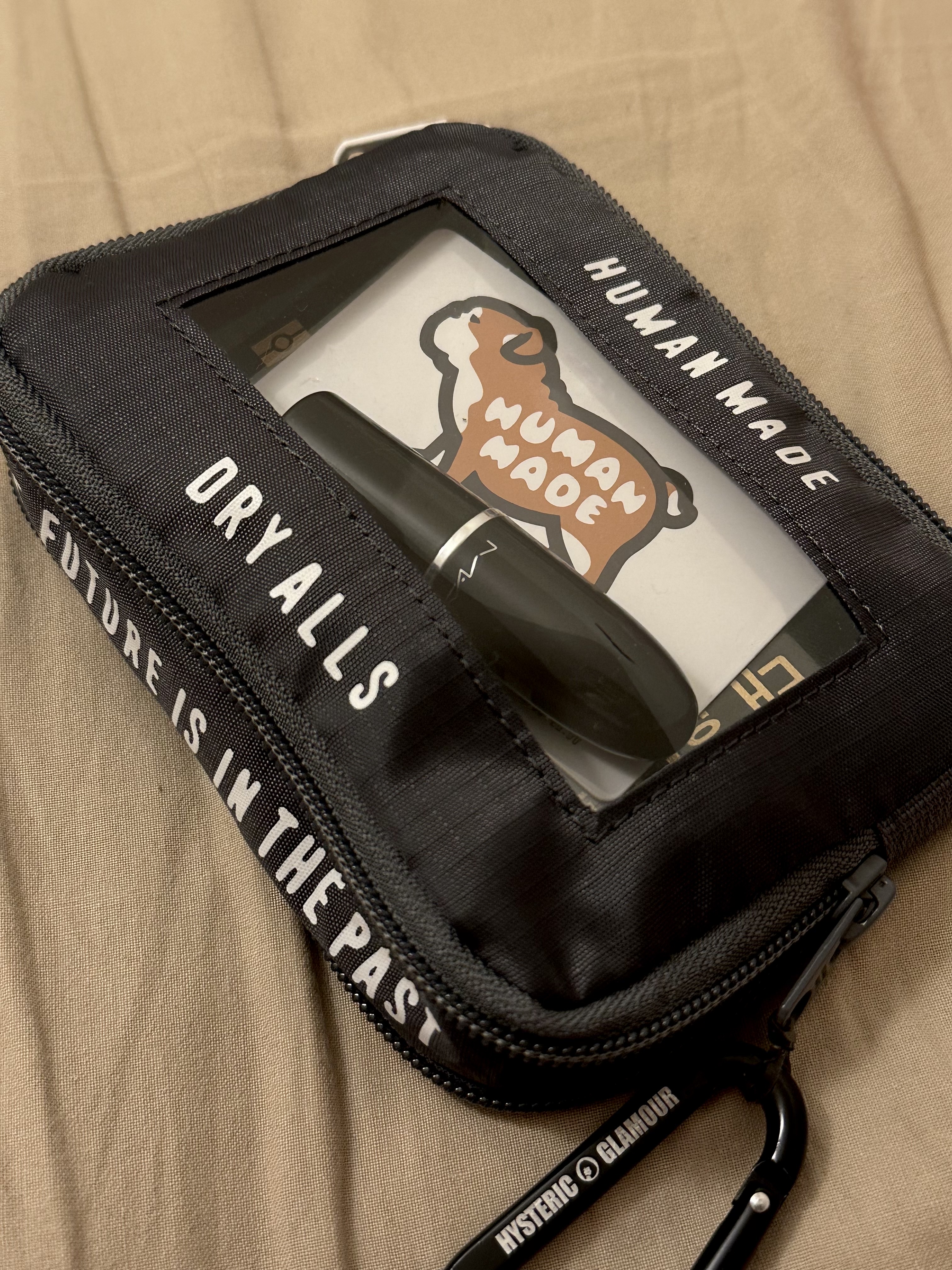 Human Made Travel Case Small Gray 착용 스타일