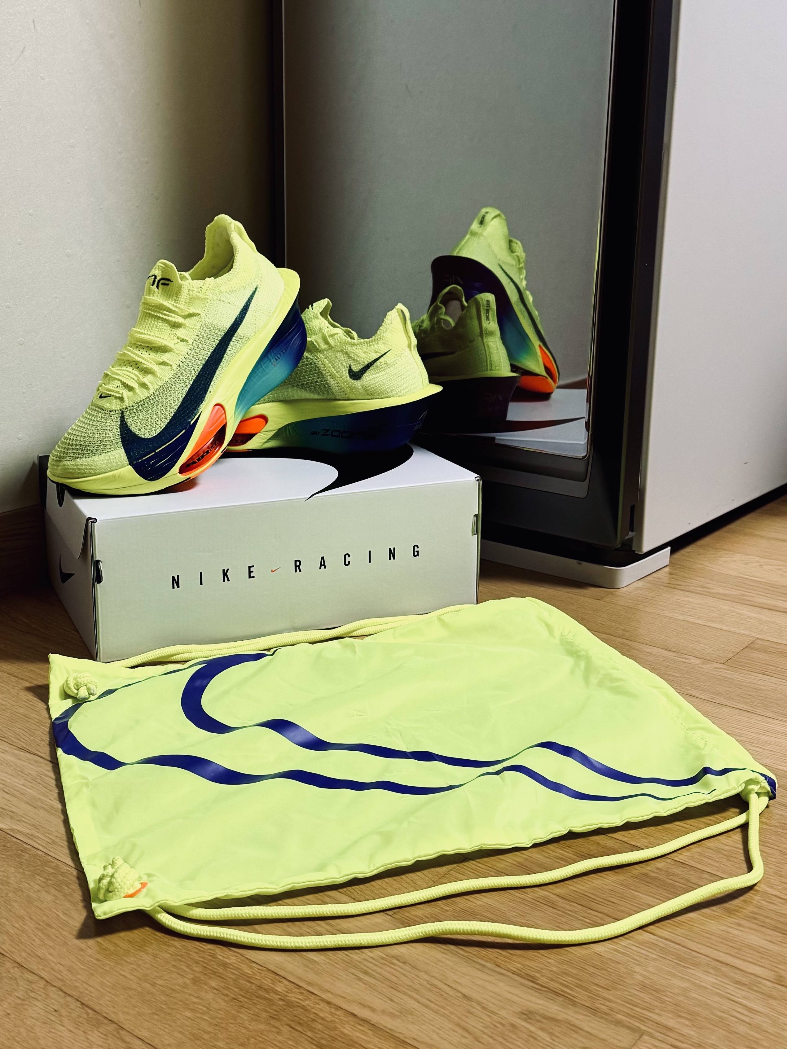 Nike Air Zoom Alphafly Next% 3 Volt 착용 스타일