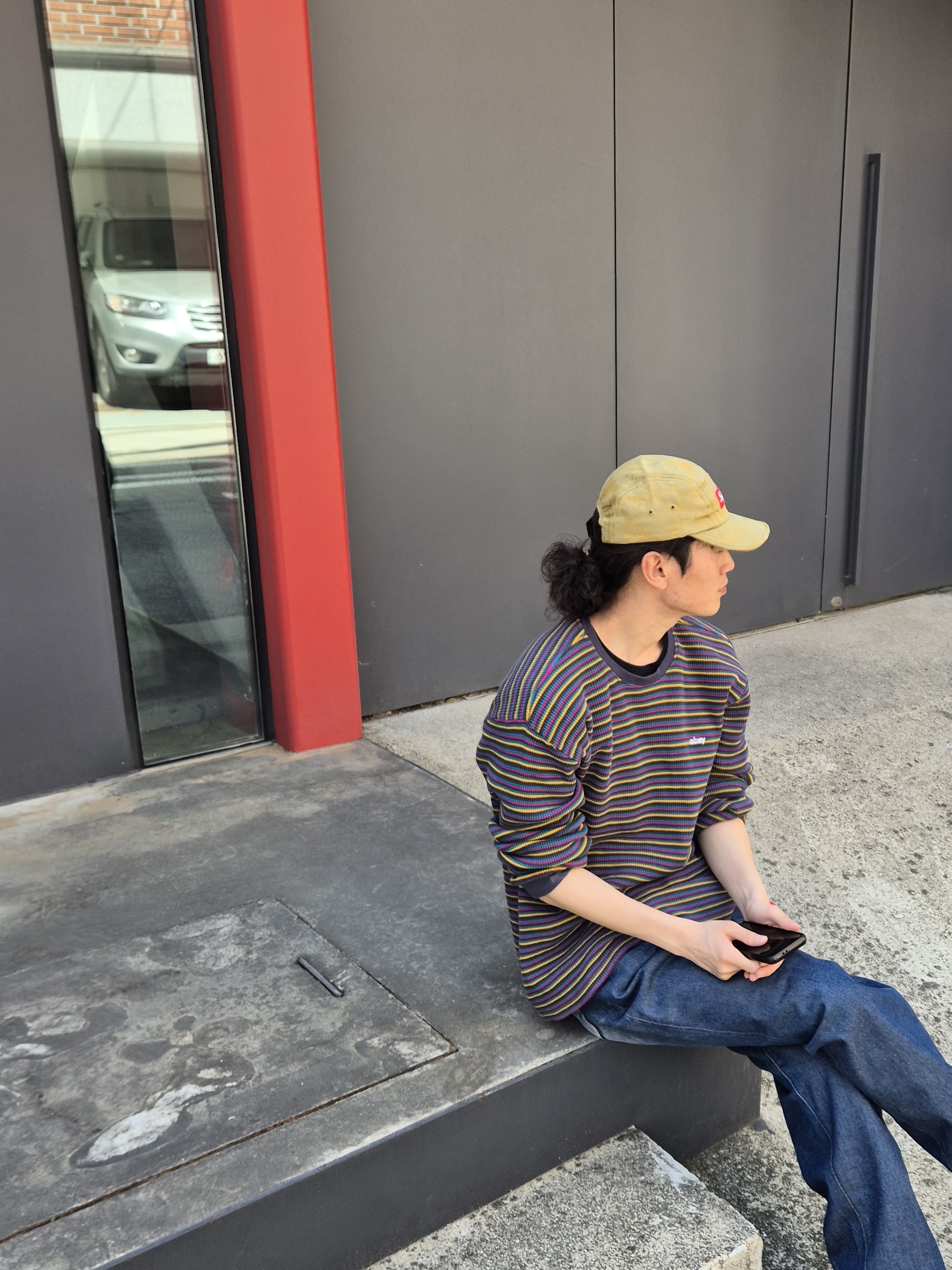 Supreme Satin Digi Camo Camp Cap Olive - 20SS 착용 스타일