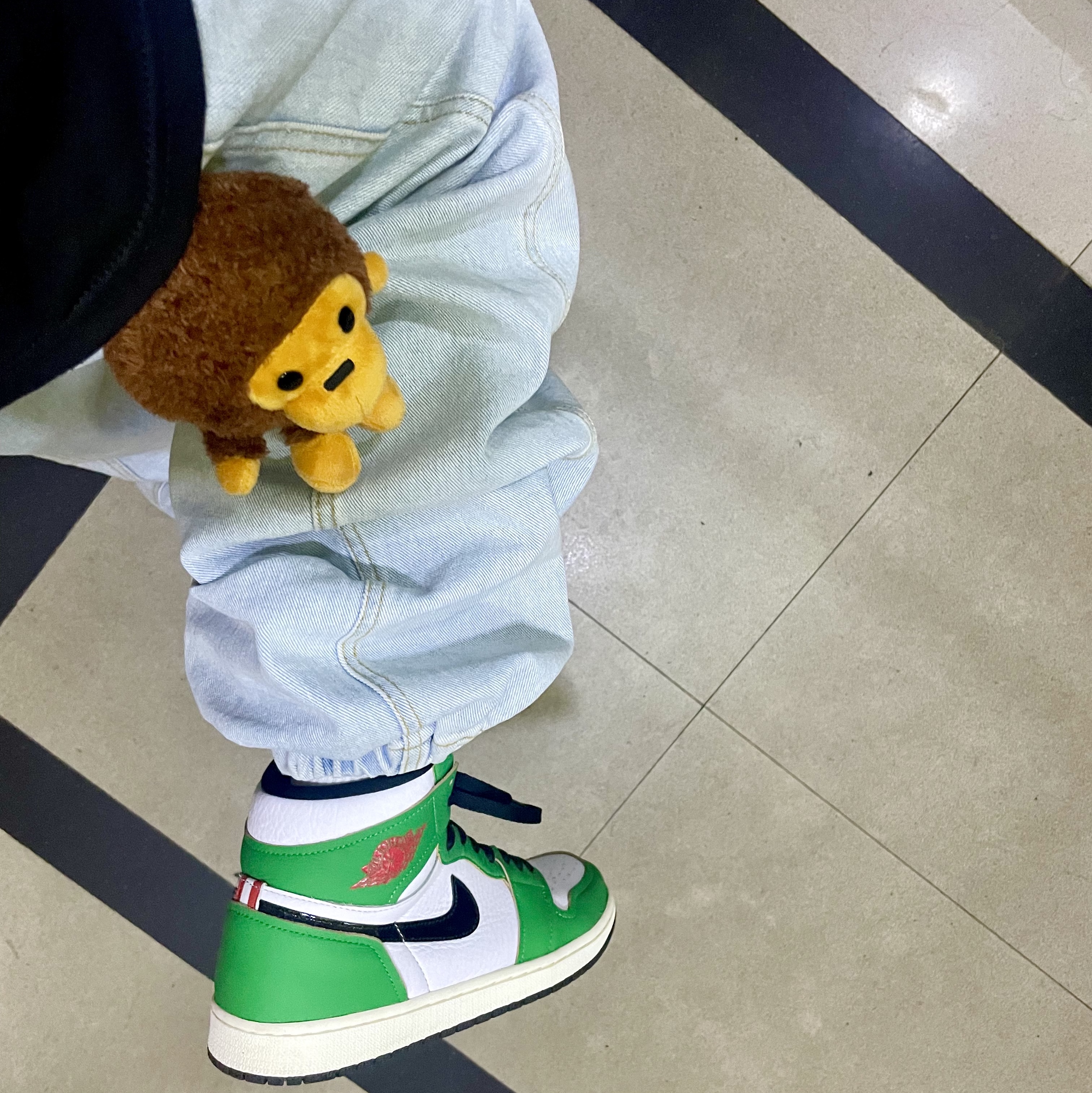 (W) Jordan 1 Retro High OG Lucky Green 착용 스타일