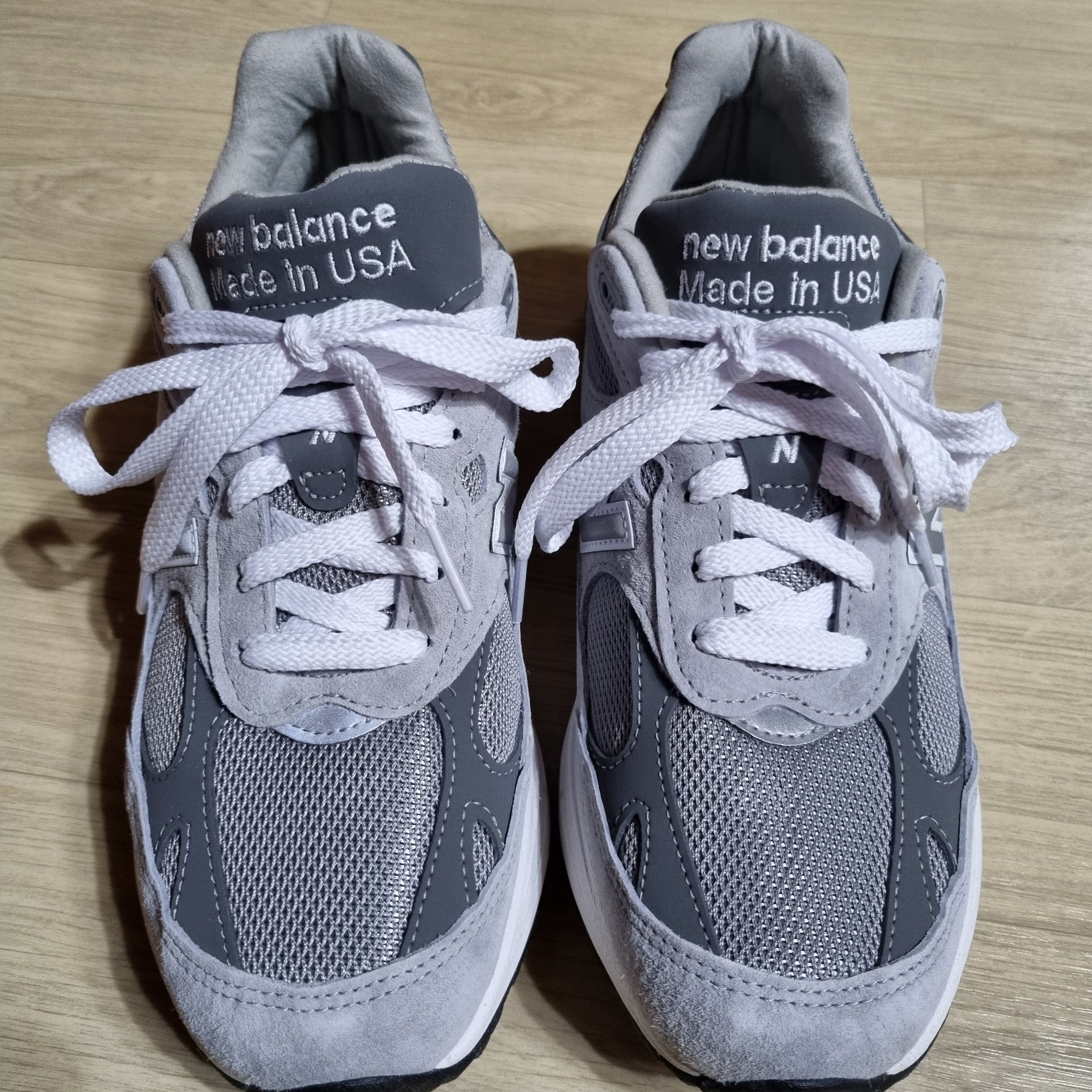 New Balance 993 Made in USA Grey - D Standard 착용 스타일 - 1