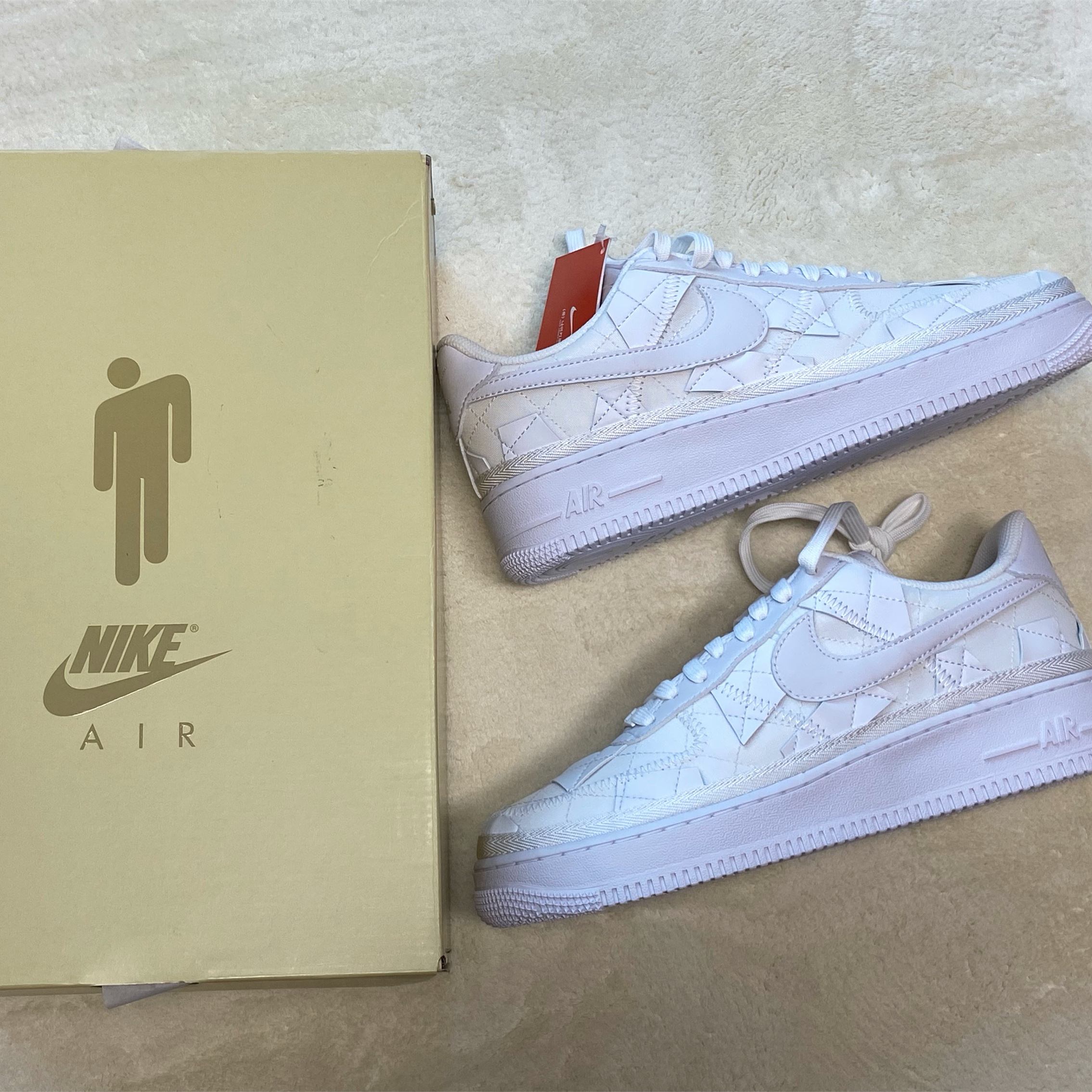 Nike x Billie Eilish Air Force 1 Low SP Triple White 착용 스타일 - 1