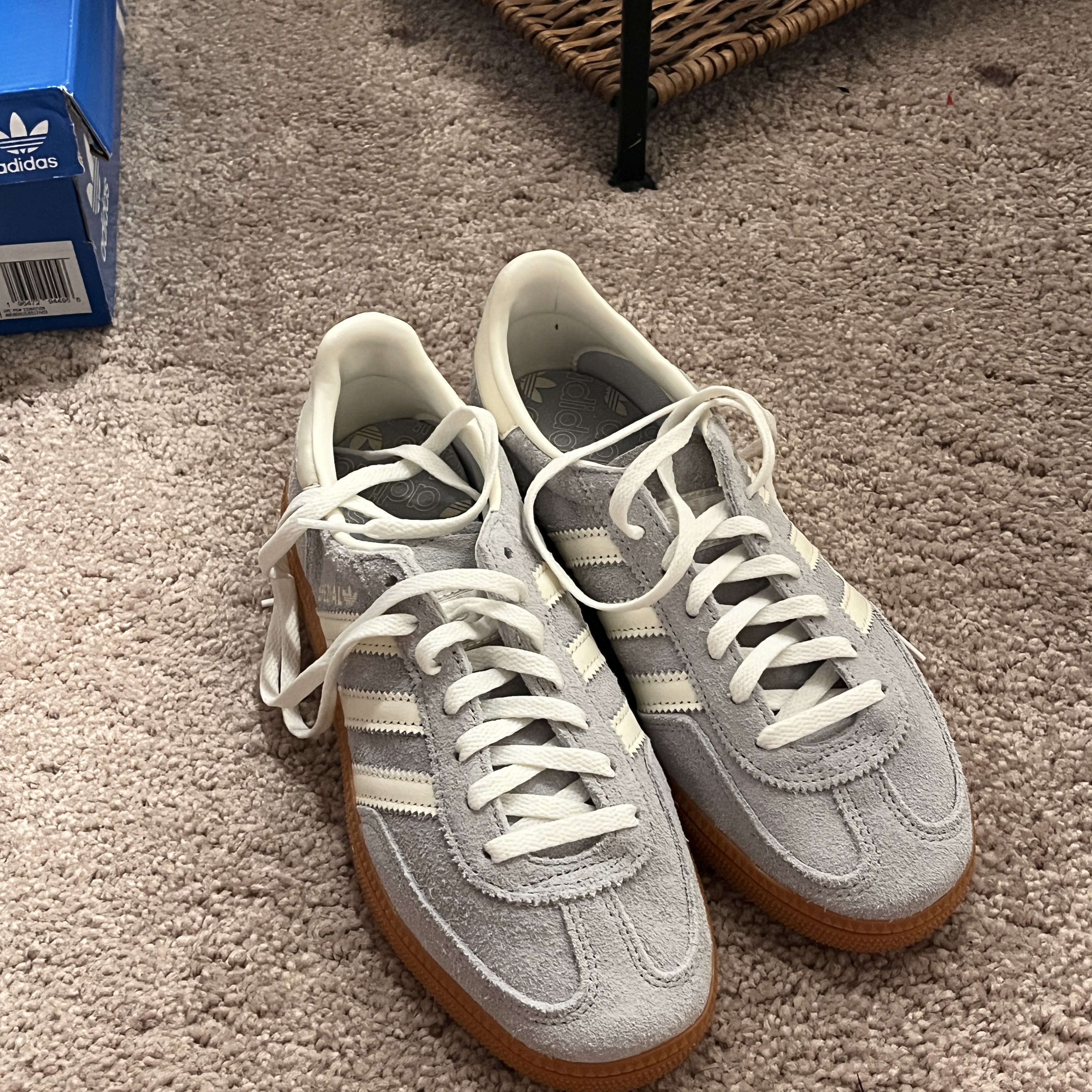 (W) Adidas Spezial Handball Wonder Silver Off White 착용 스타일 - 3