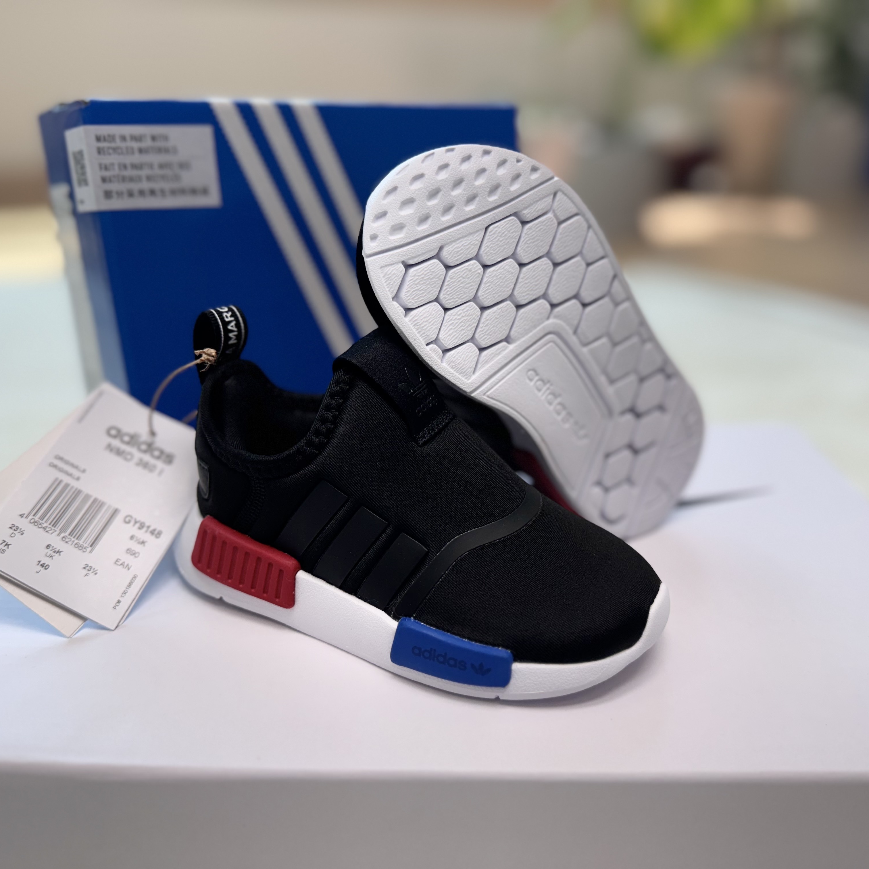 (Infant) Adidas NMD 360 Core Black 착용 스타일 - 4