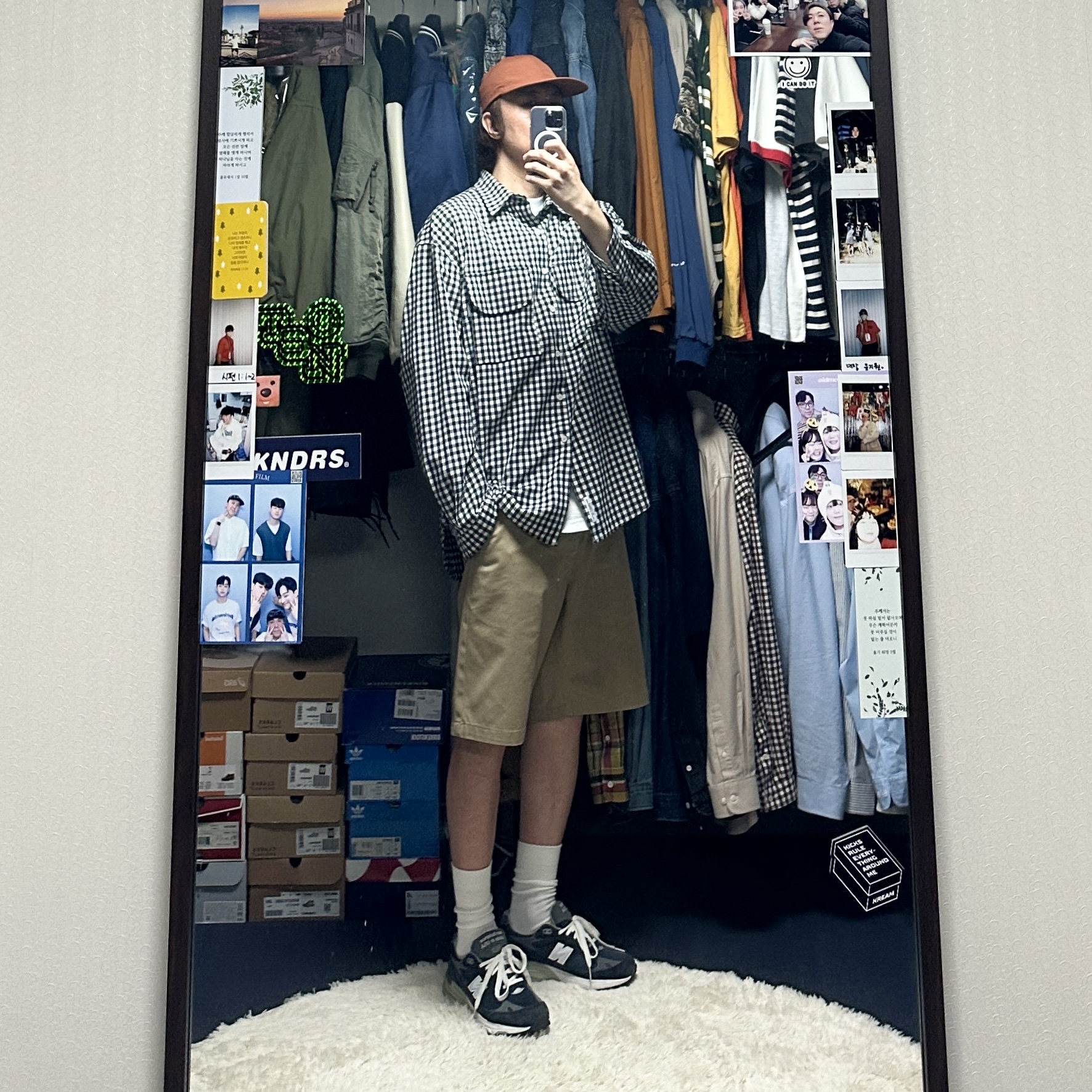 New Balance 993 Made in USA Navy - D Standard 착용 스타일