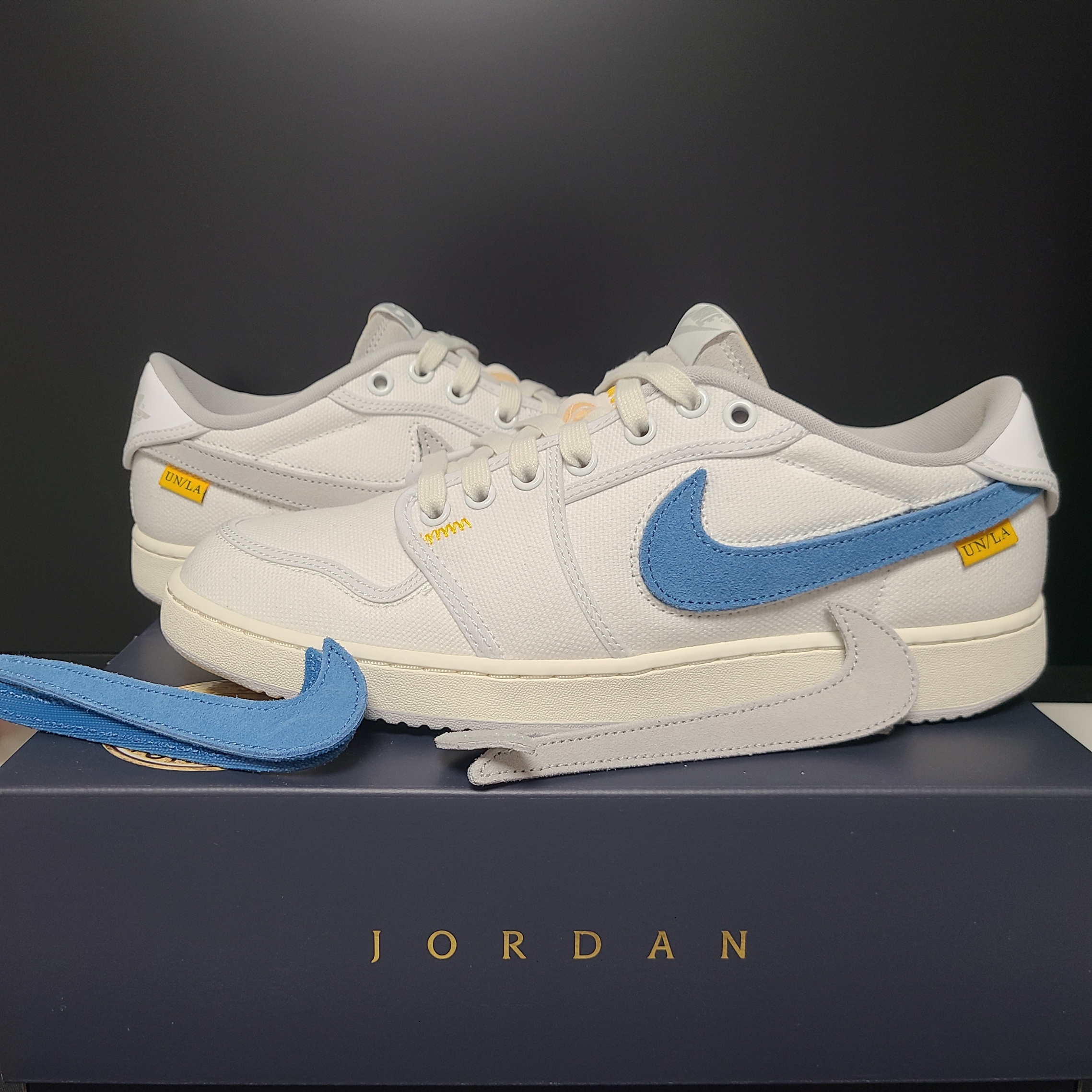 Jordan 1 x Union KO Low White 착용 스타일 - 9