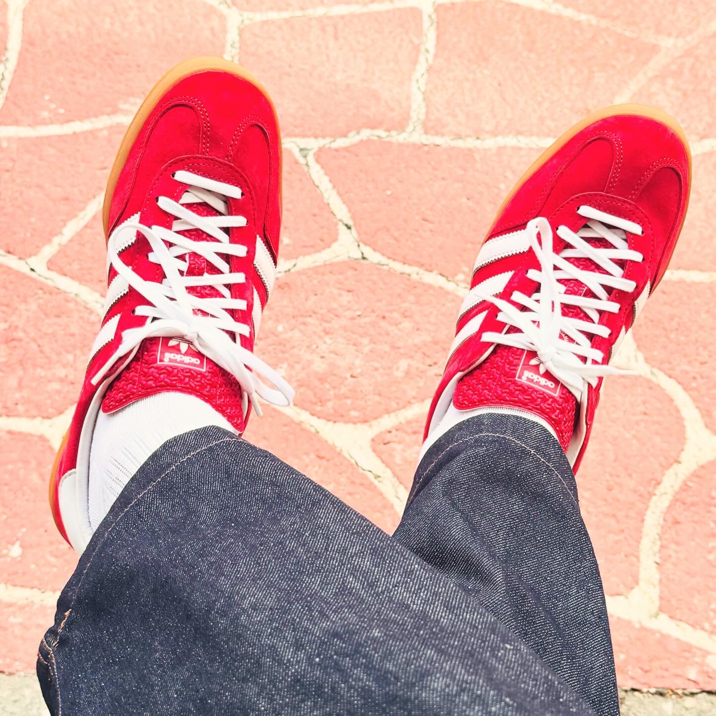 Adidas Gazelle Indoor Scarlet 착용 스타일 - 4