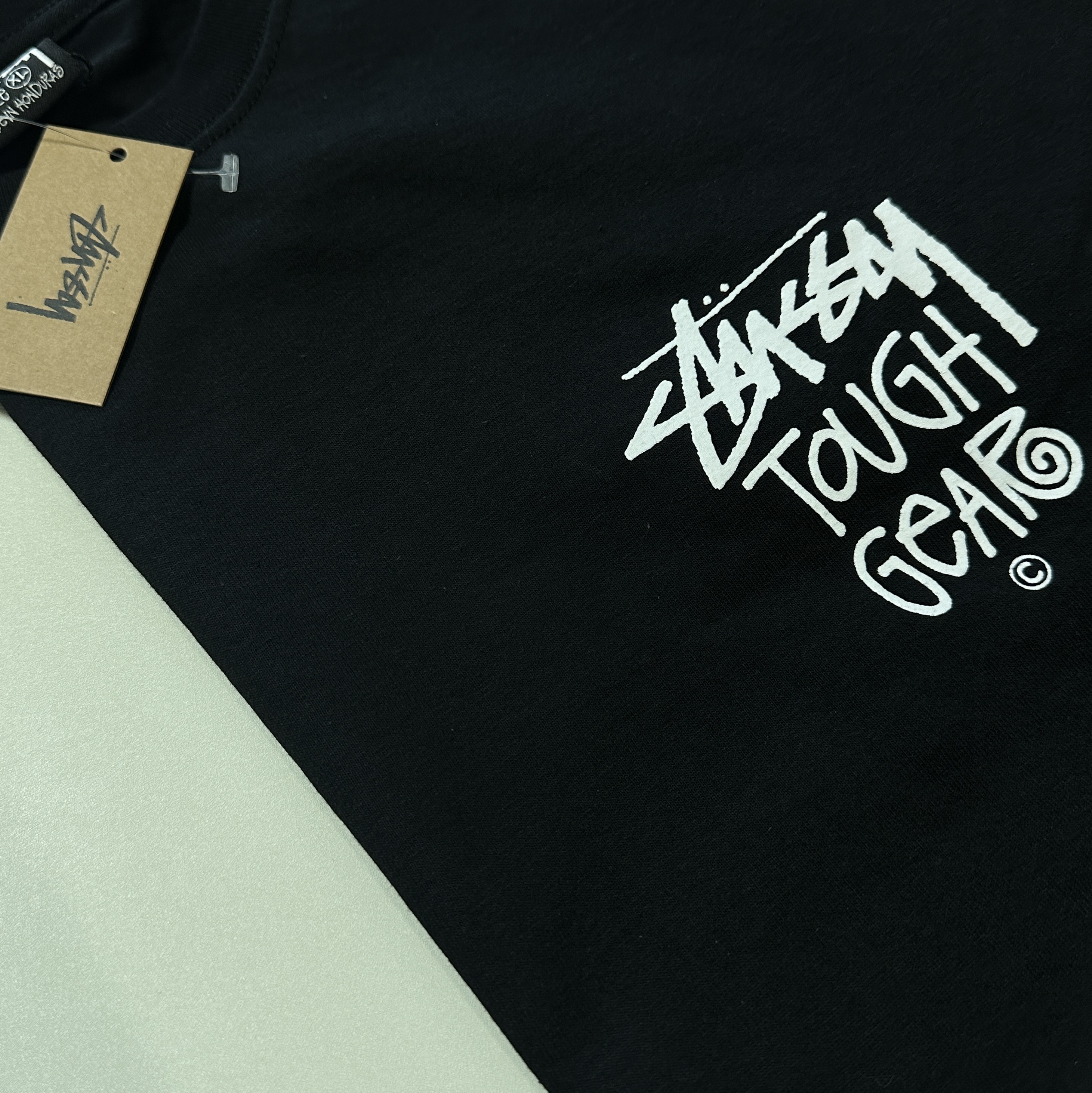Stussy Tough Gear T-Shirt Black 착용 스타일