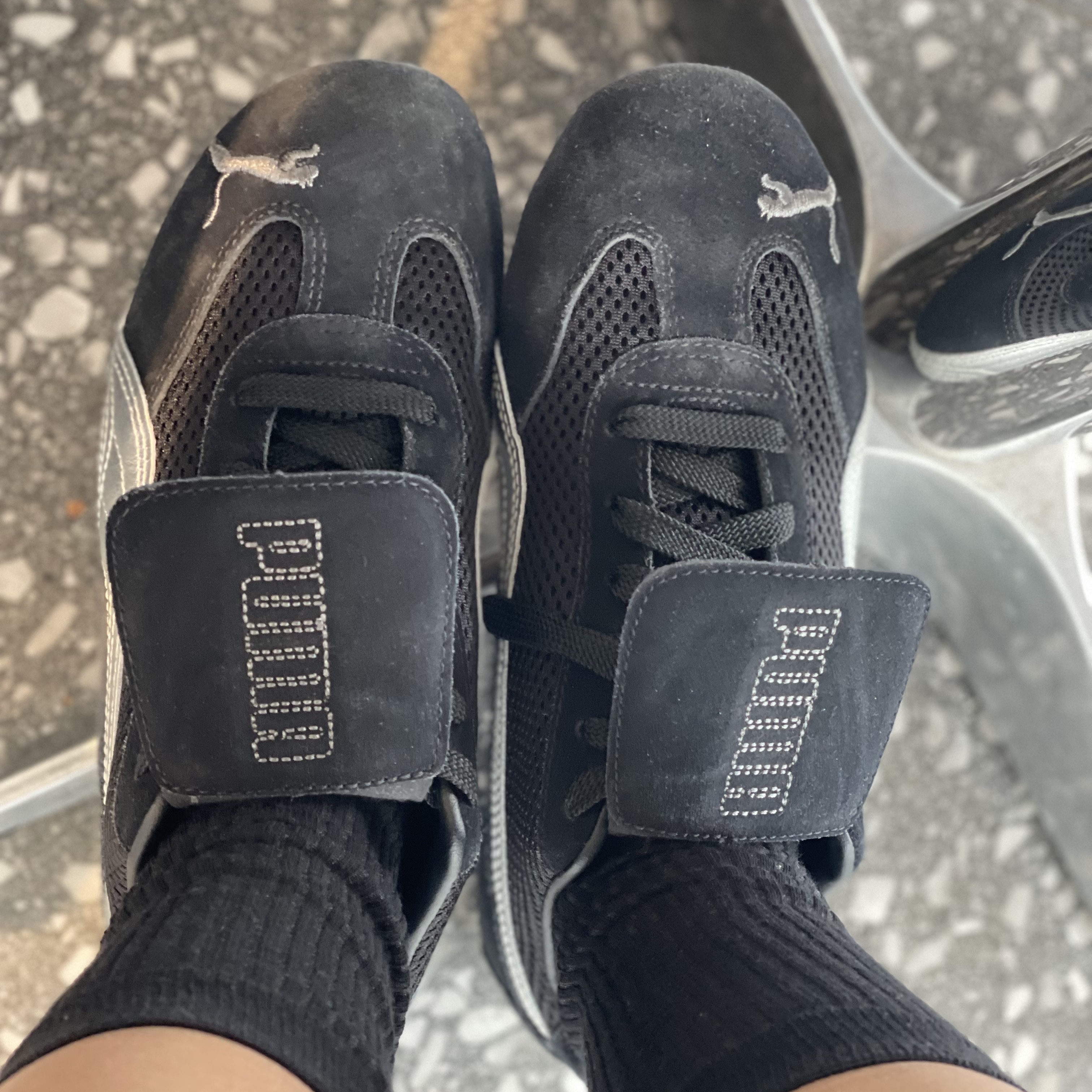 Puma x Open Yy Speedcat Black Shadow Gray 착용 스타일