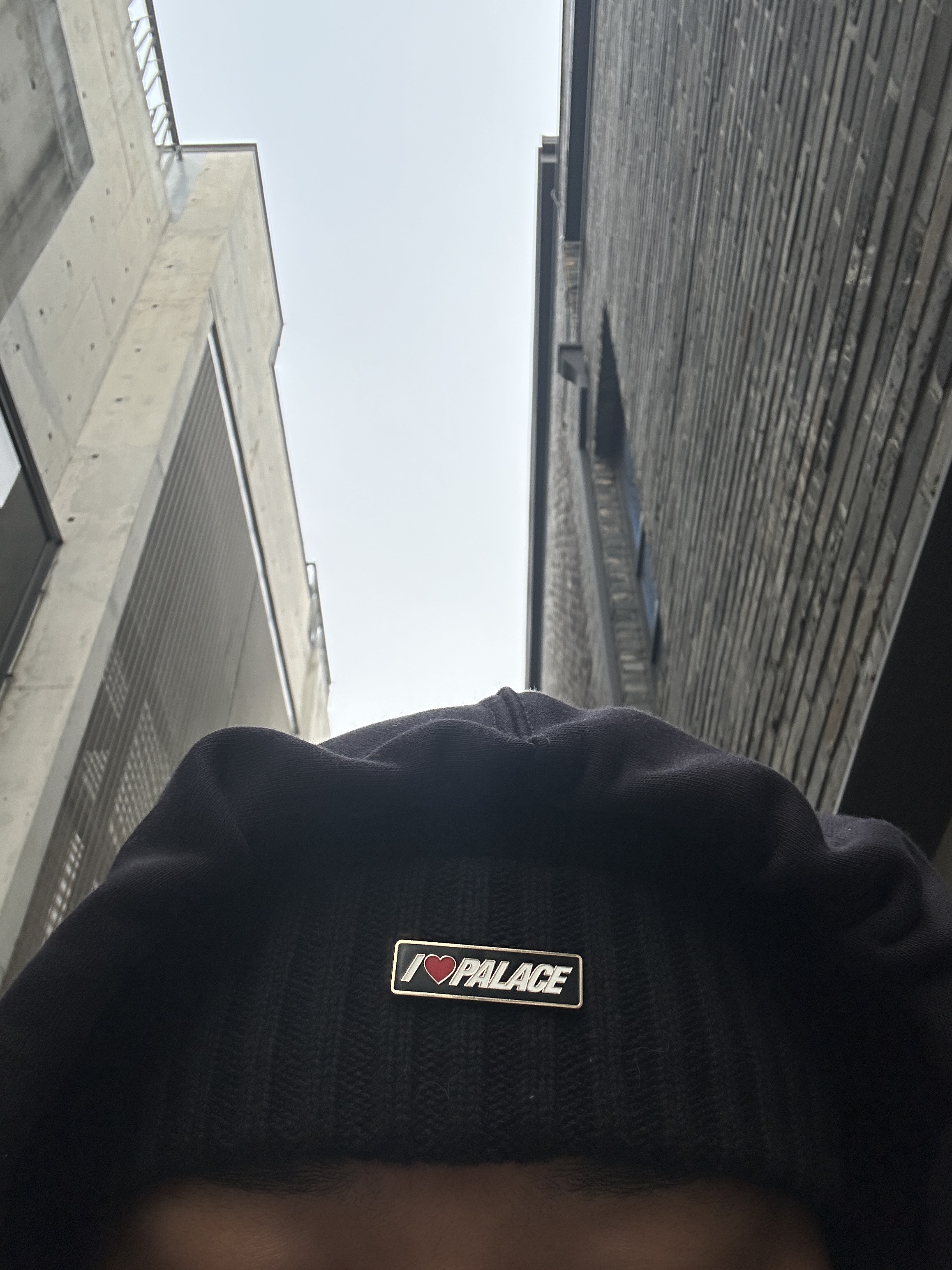 Palace x Gap Hood Black - 24SS, Nike Cortez Midnight Navy 착용 스타일 - 3