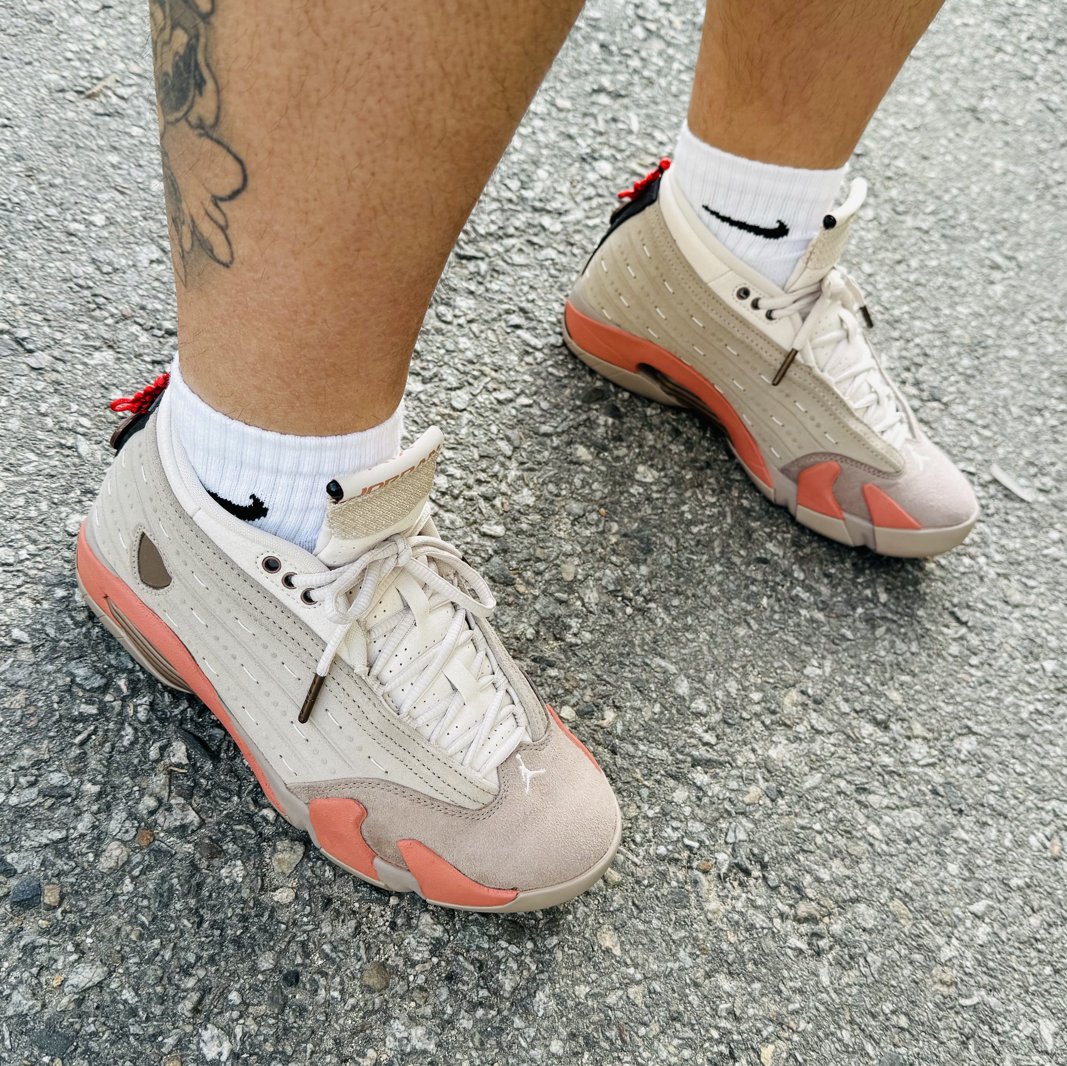 Jordan 14 x Clot Retro Low Terracotta 착용 스타일