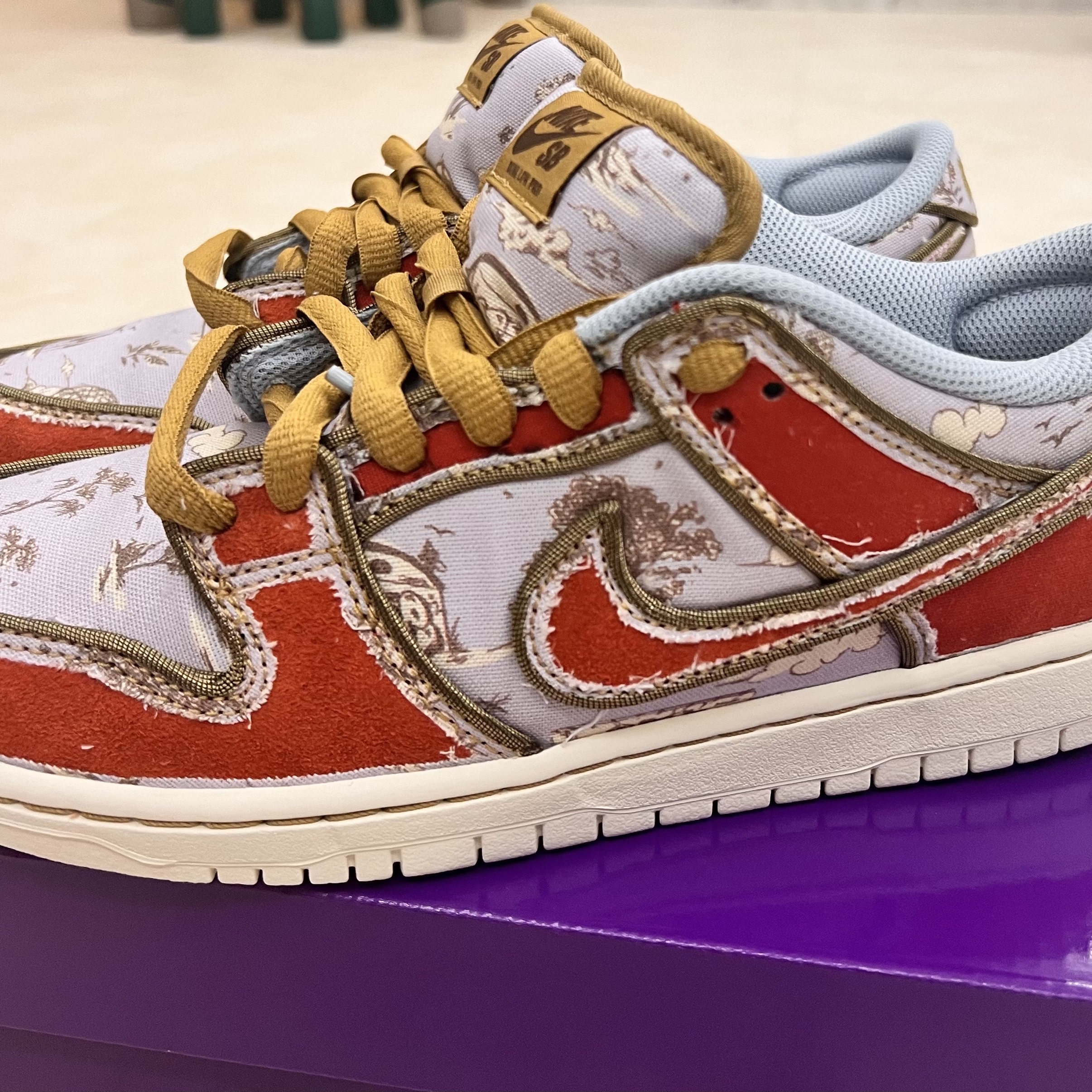 Nike SB Dunk Low Pro Premium Toile 착용 스타일 - 3
