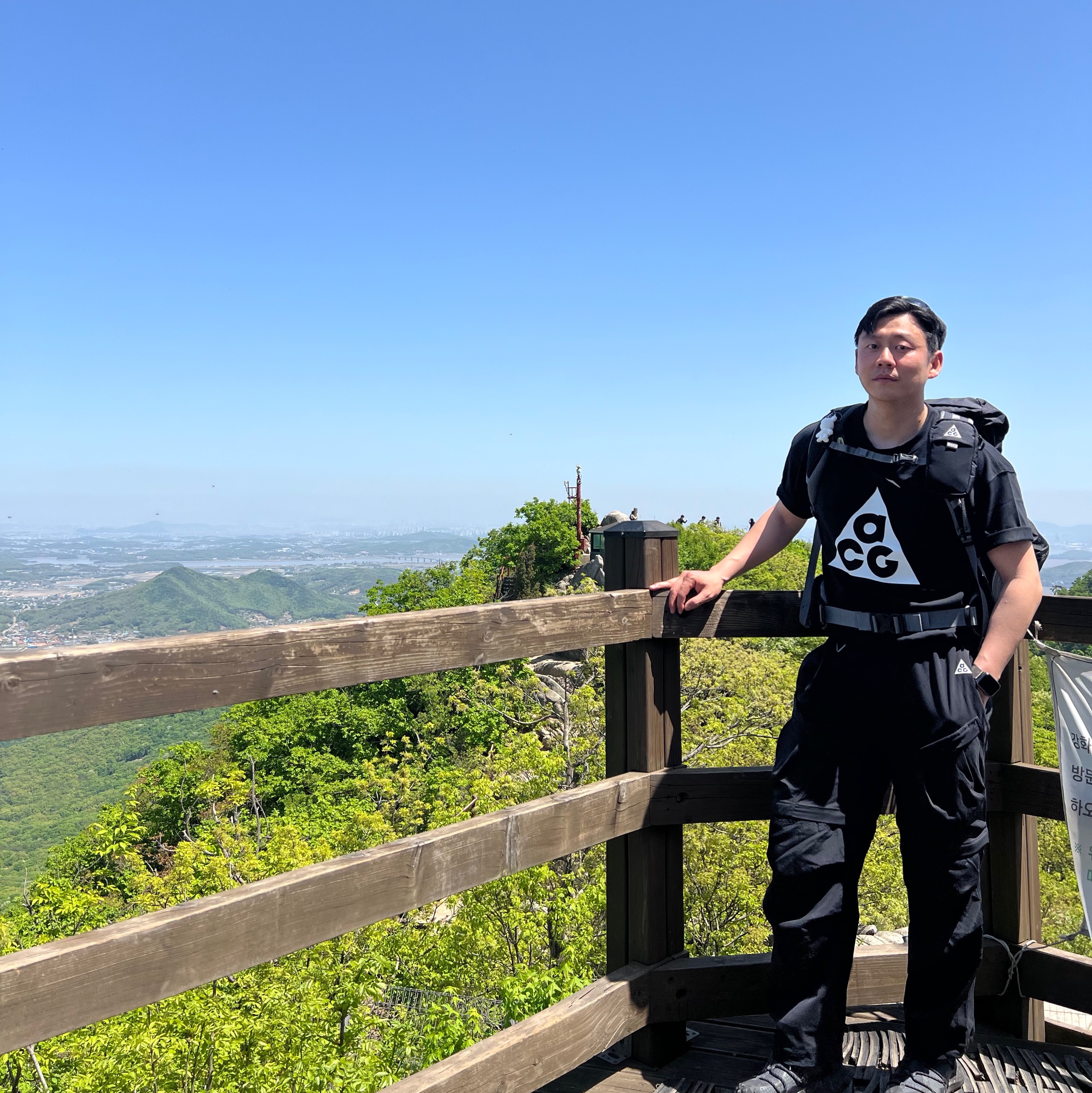 Nike ACG HBR Short Sleeve T-Shirt Black - Asia, Nike ACG 36 Backpack Black 착용 스타일 - 5