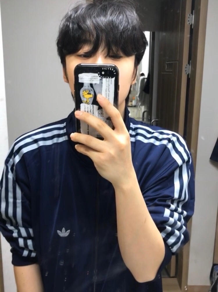 Adidas Originals Beckenbauer Track Jacket Night Indigo - KR Sizing 착용 스타일 - 1