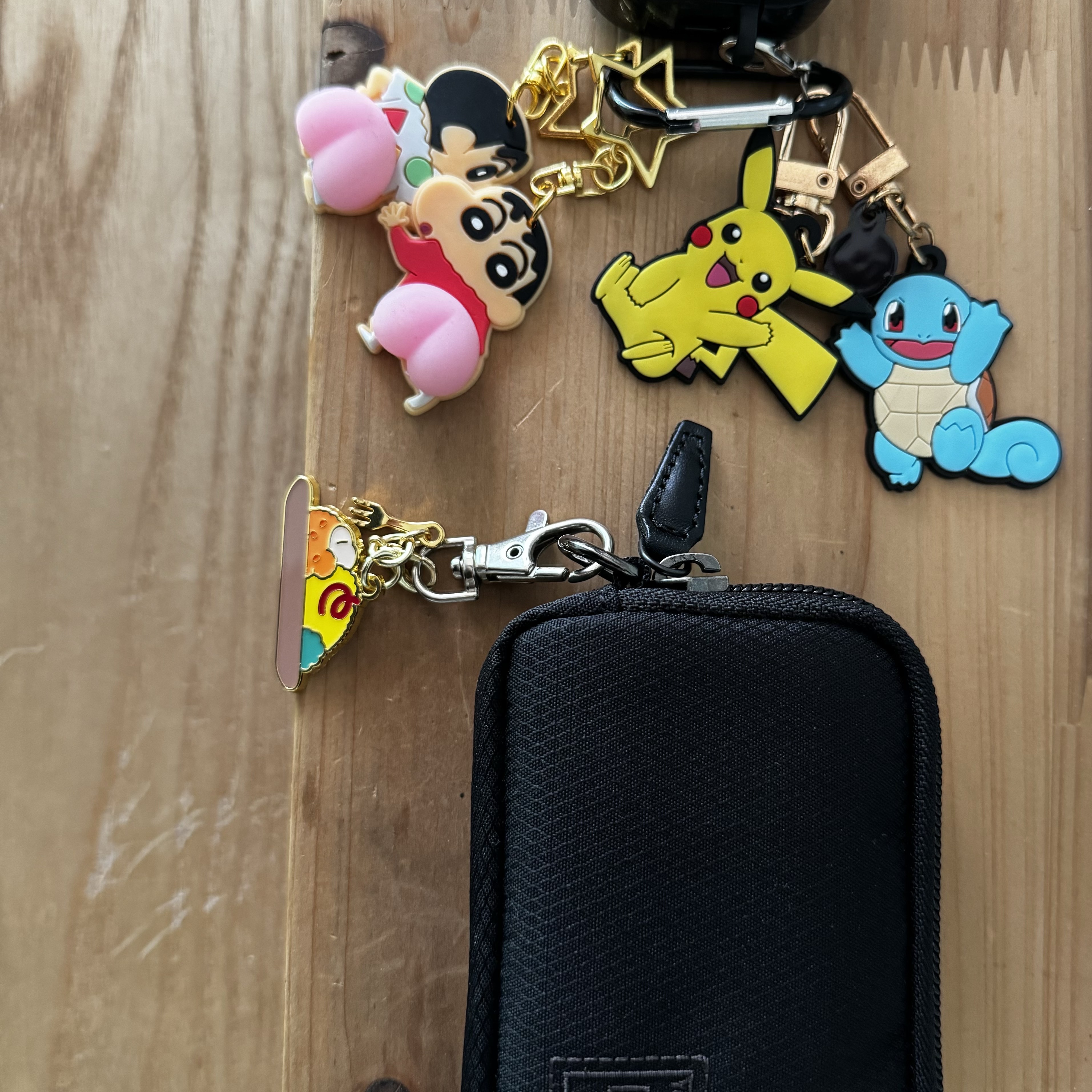 Porter Dill Multi Coin Case Black 착용 스타일