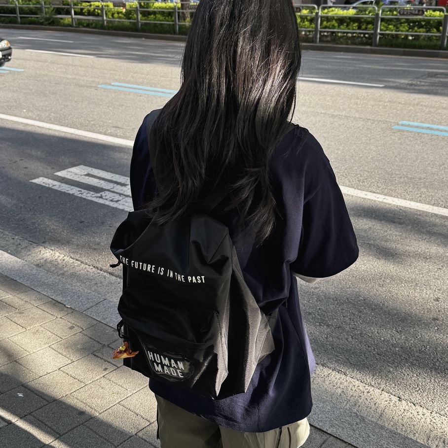 Human Made Backpack Black, Balenciaga 3XL Sneakers Light Beige 착용 스타일 - 2