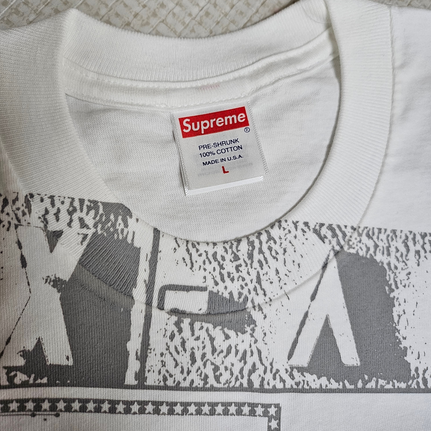Supreme Collage T-Shirt White - 24SS 착용 스타일 - 2